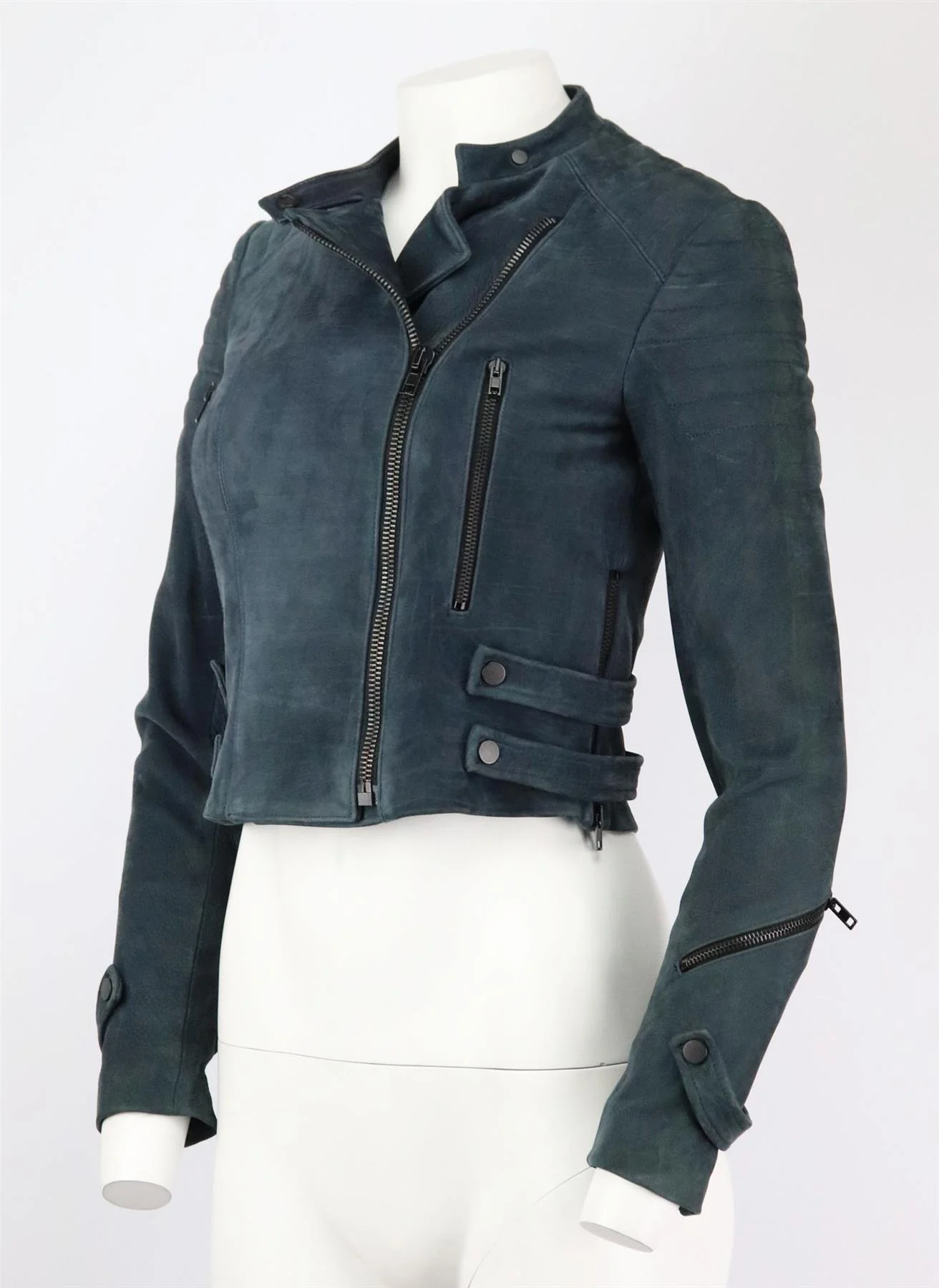 A.L.C. SUEDE BIKER JACKET US 2 UK 6 - Image 3