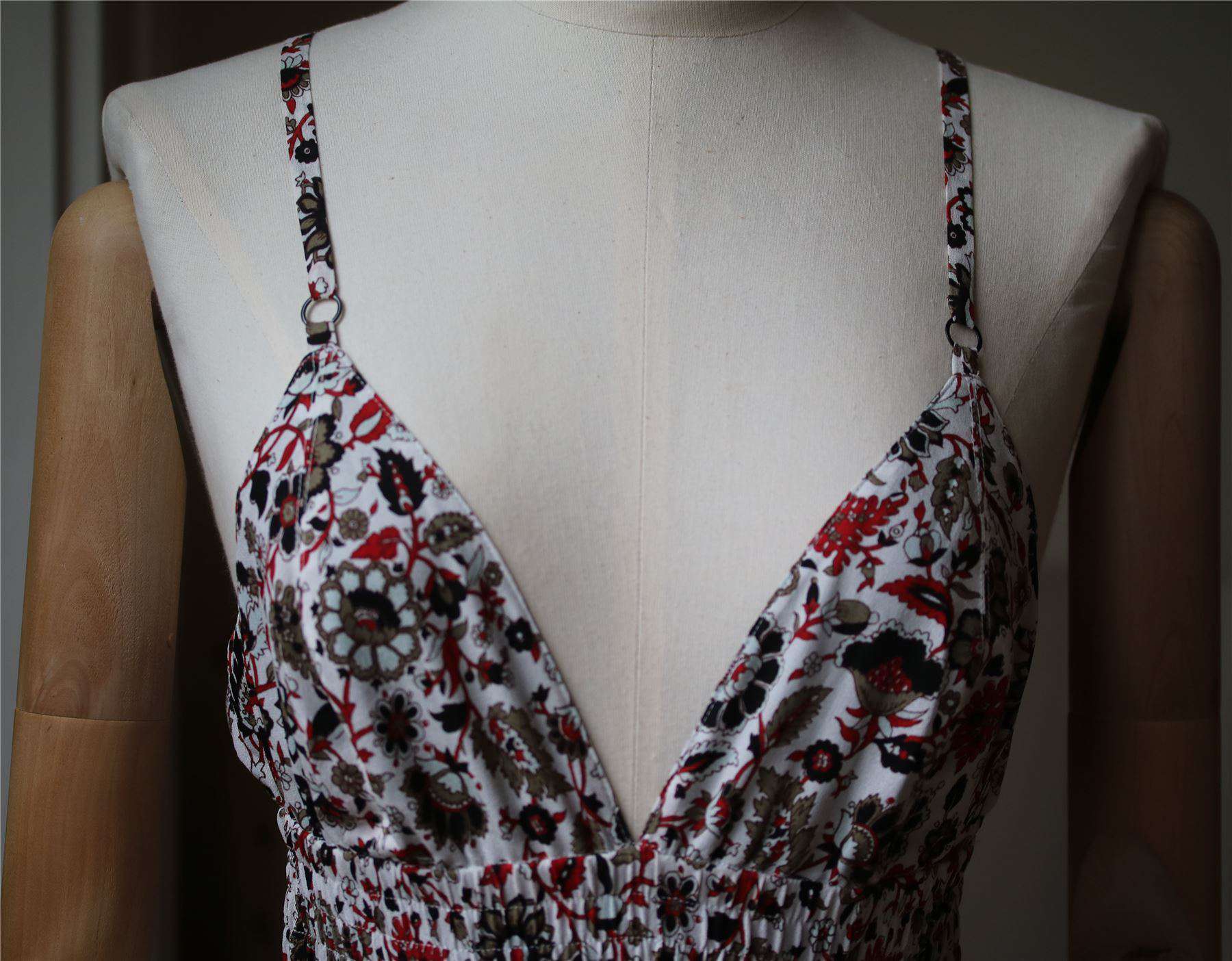 A.L.C. TITUS TIERED FLORAL SILK MAXI DRESS US 6 UK 10 - Image 4