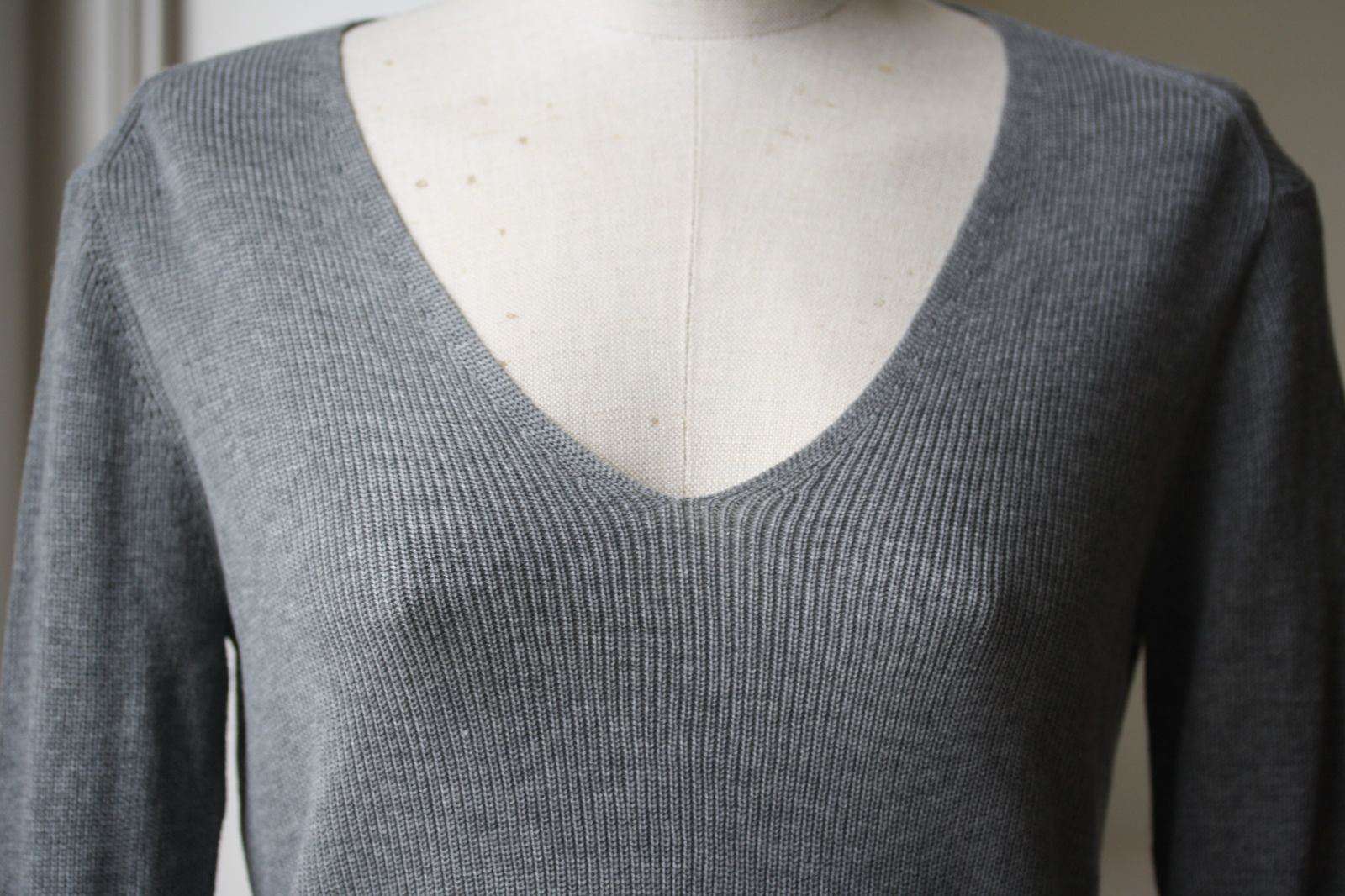 A.L.C. TY COTTON OPEN BACK SWEATER SMALL - Image 4