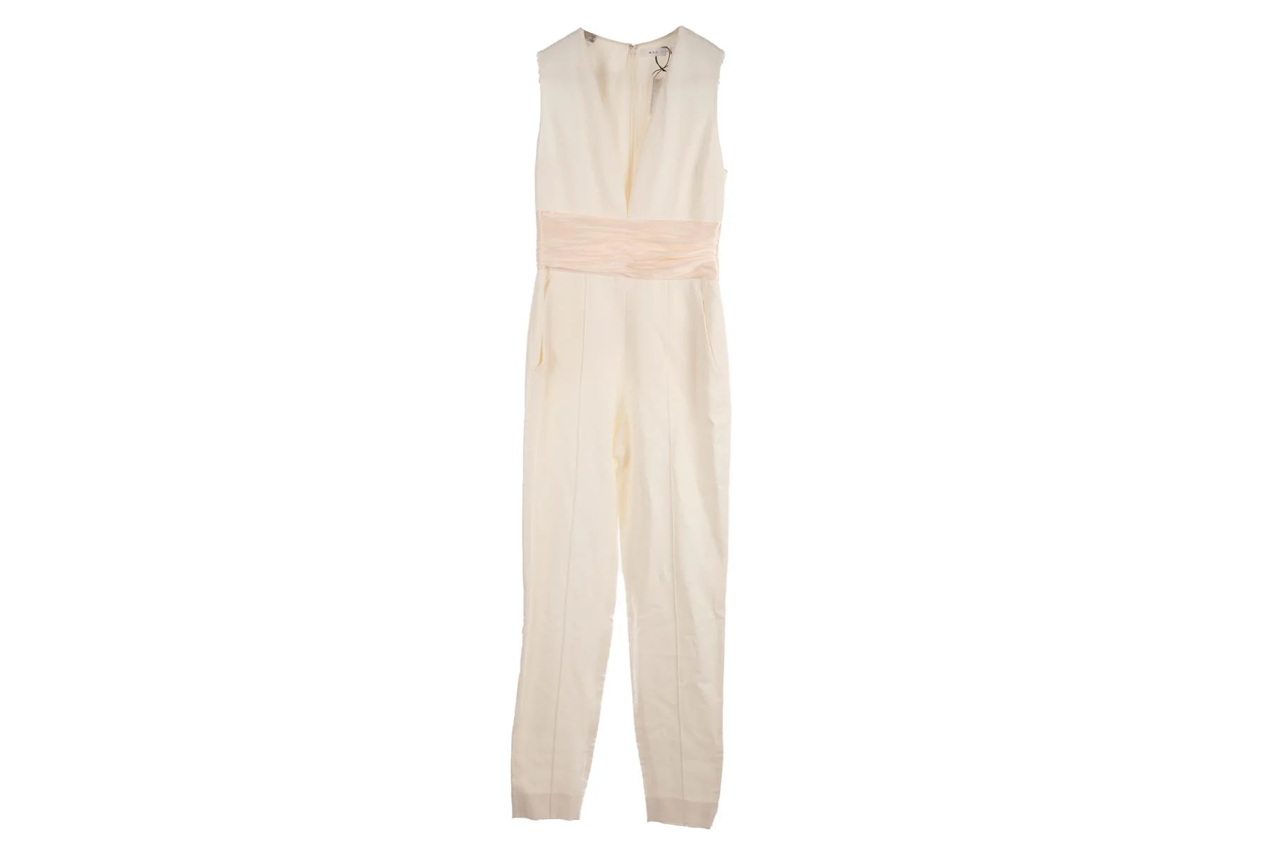A.L.C. White Crepe Jumpsuit US 2 UK 6 - Image 2