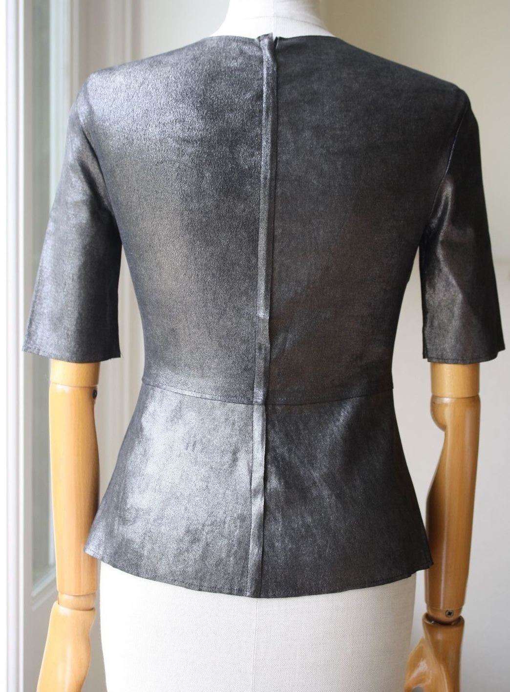 A.L.C. ZOLA LEATHER TOP US 4 UK 8 - Image 6
