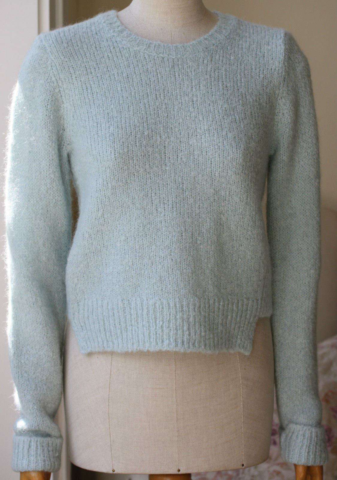 A.LC. BLUE SCOTTIE ALPACA SWEATER SMALL - Image 3