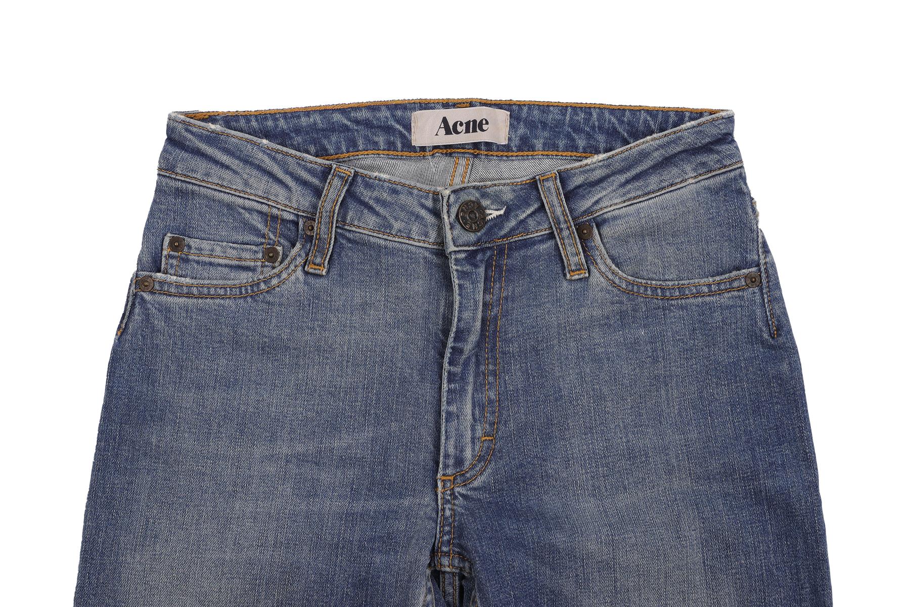 ACNE JEANS BLUE MID RISE SKINNY JEANS W26 UK 8 - Image 3