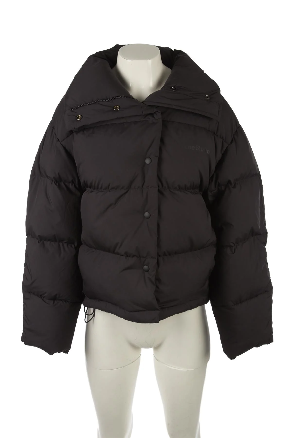 ACNE STUDIOS BLACK OLIMERA PADDED DOWN JACKET DE 32 UK 6 - Image 2