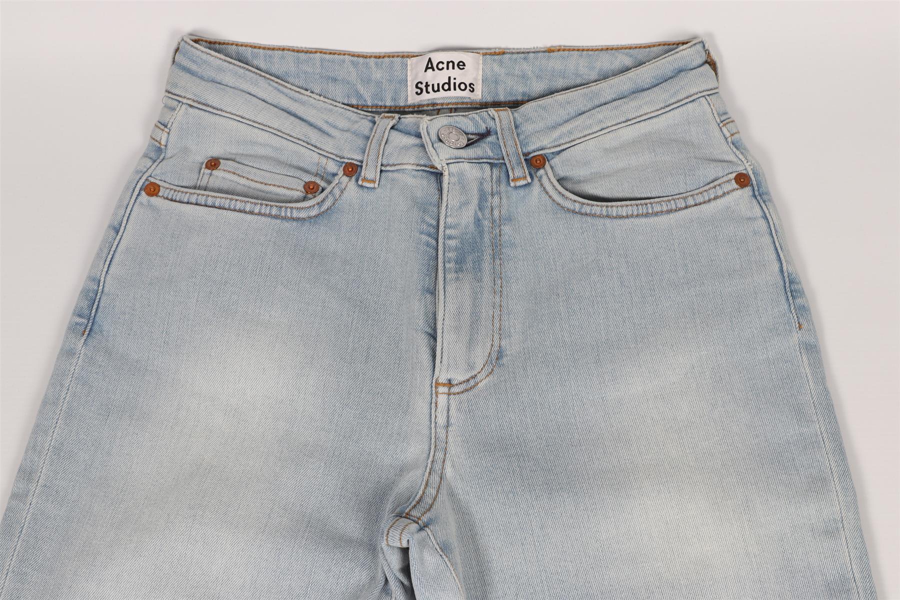 ACNE STUDIOS BLUE HIGH RISE SKINNY JEANS XXSMALL - Image 3