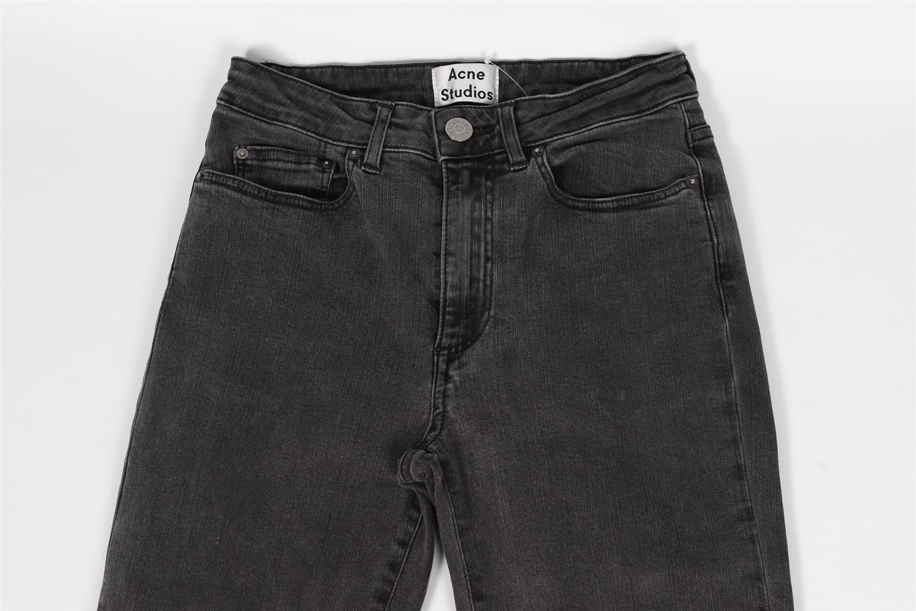 ACNE STUDIOS GREY HIGH RISE SKINNY JEANS XXSMALL - Image 3