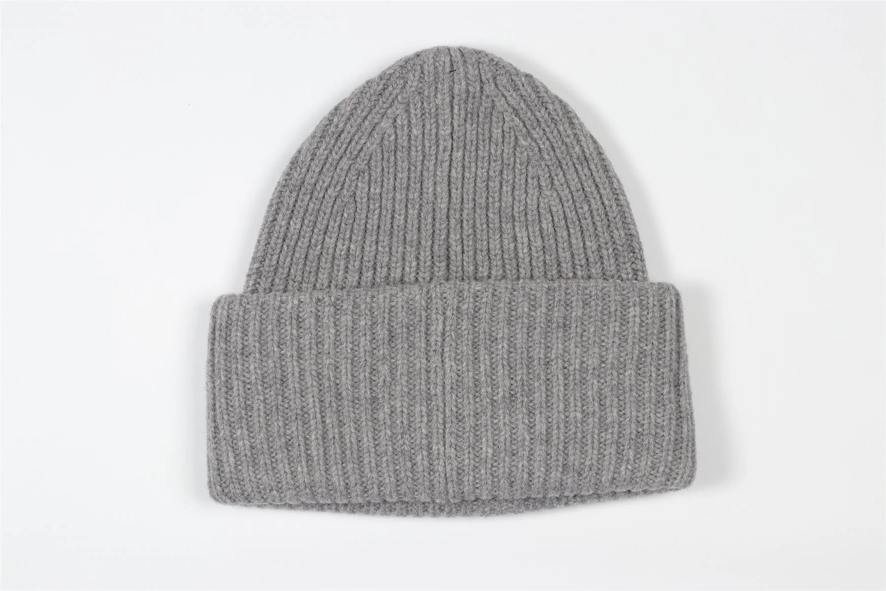 ACNE STUDIOS GREY WOOL BEANIE ONE SIZE - Image 4