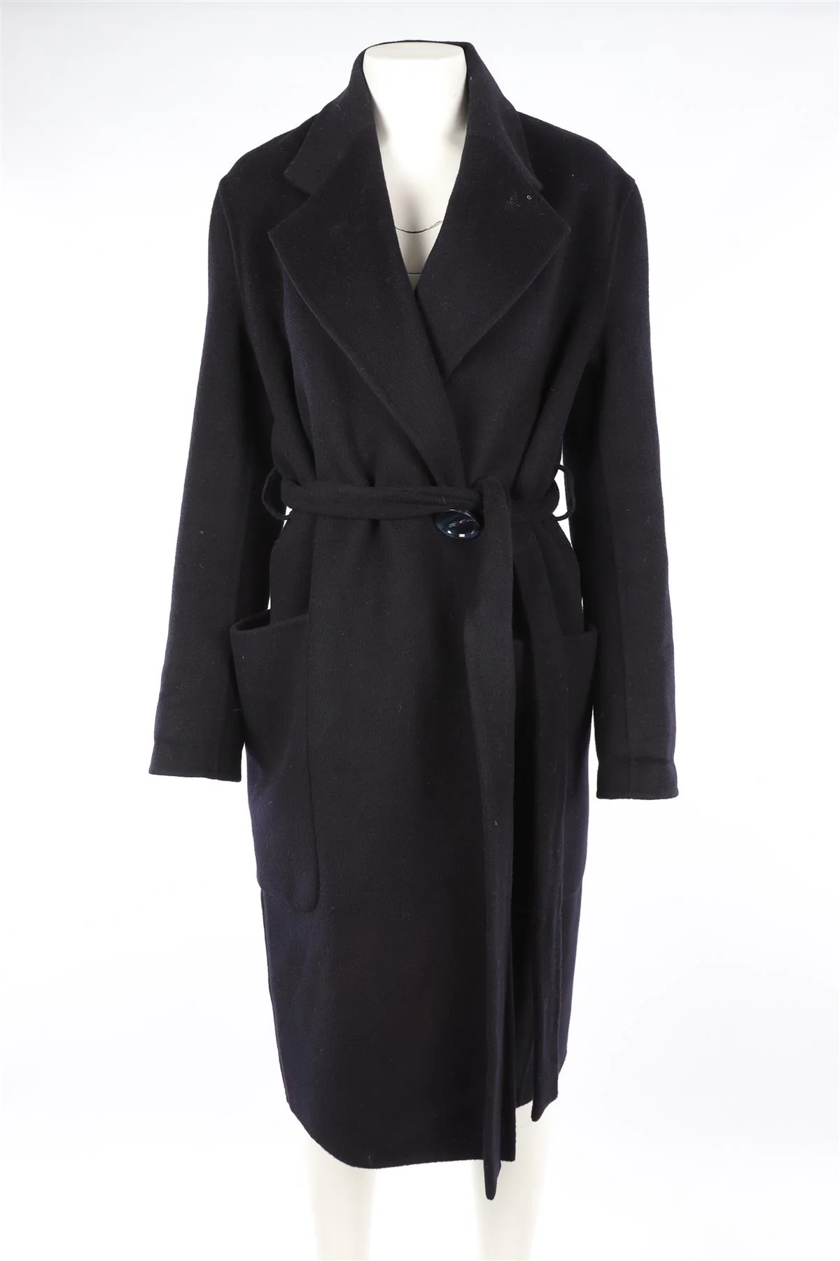 ACNE SUDIOS NAVY WOOL COAT EU 36 UK 8 - Image 2