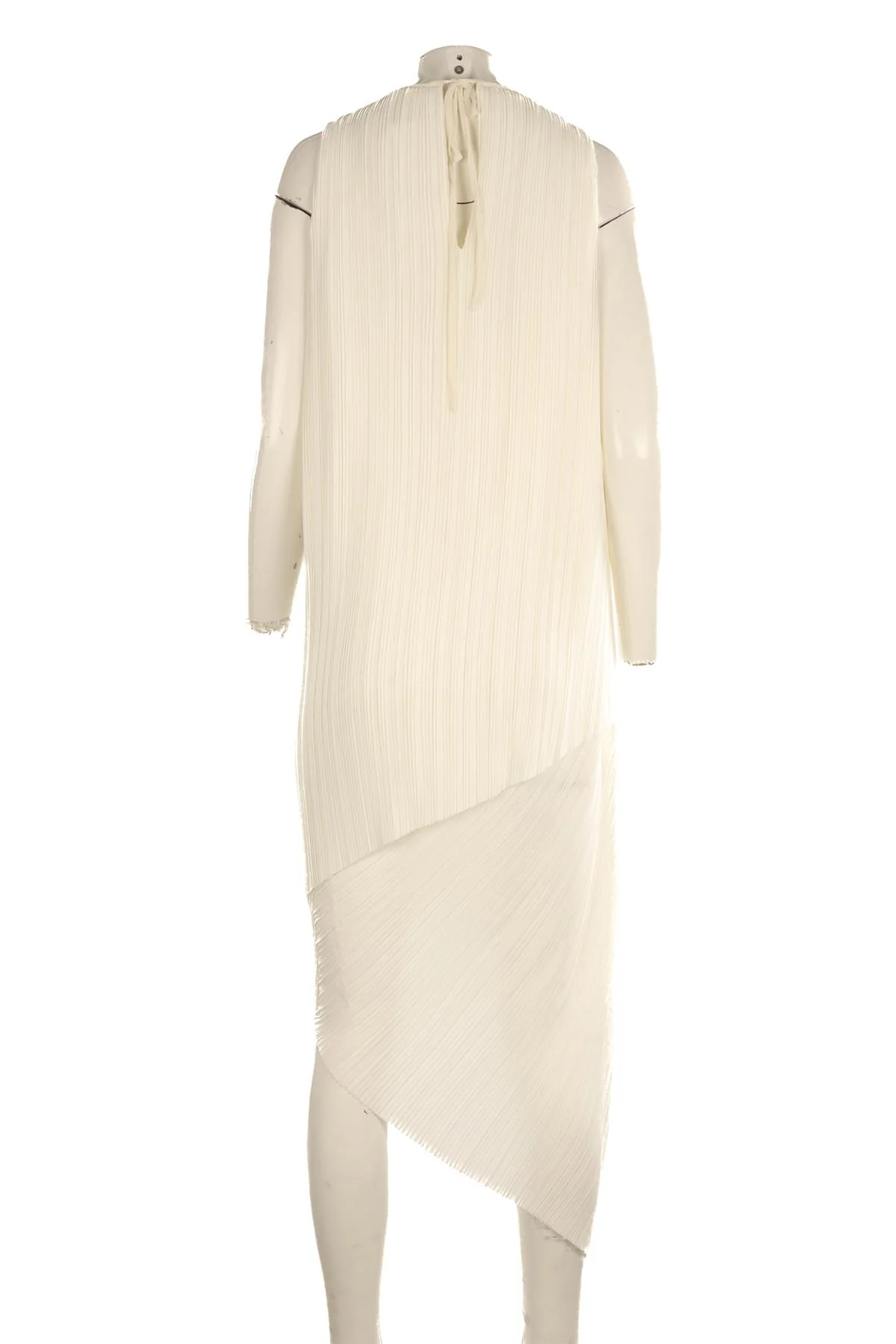 ADAM LIPPES IVORY PLISSE MIDI DRESS UK 6 - Image 4