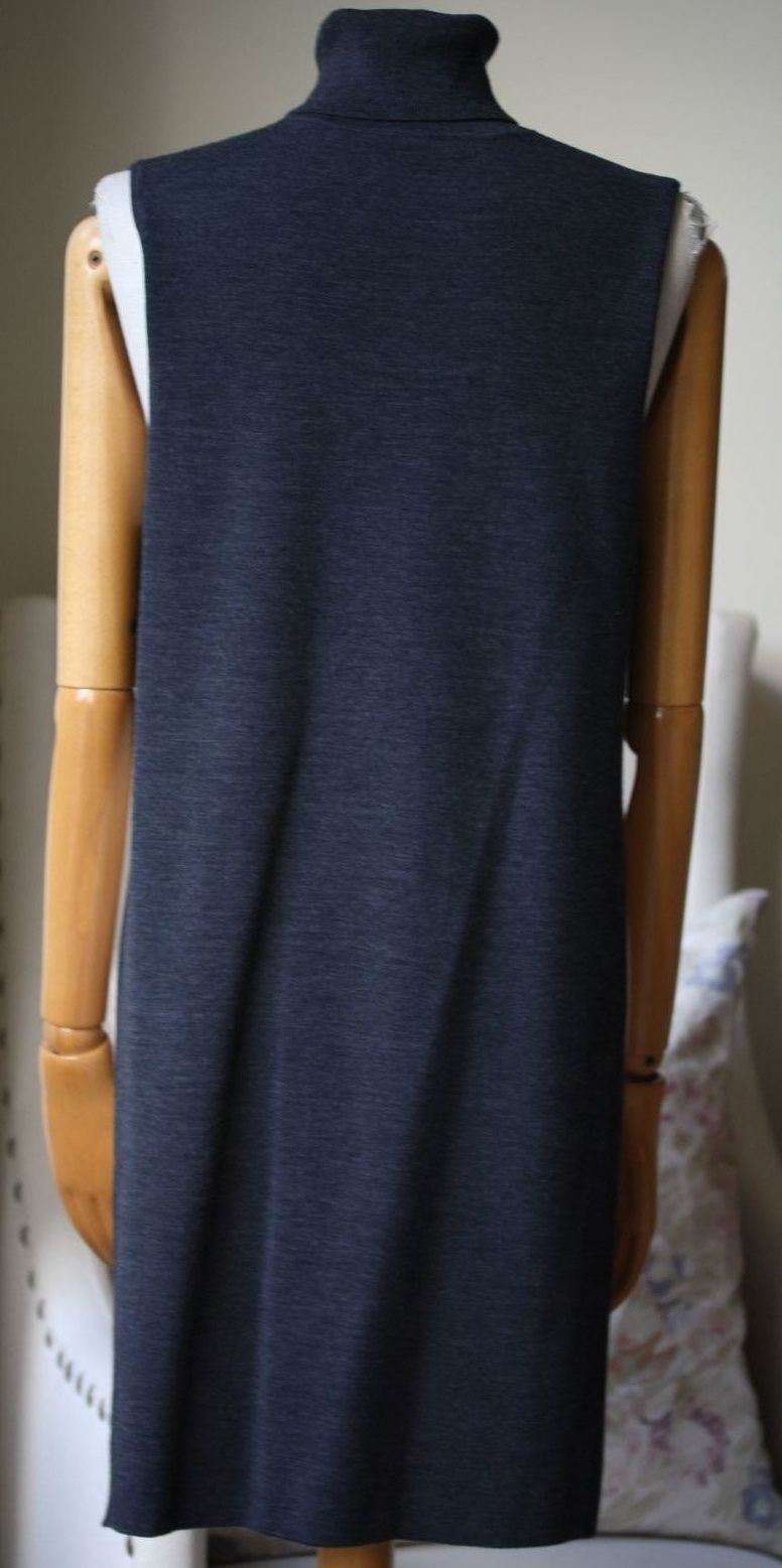 ADAM LIPPES SLEEVELESS DOUBLE FACED MERINO WOOL TUNIC TOP SMALL - Image 5