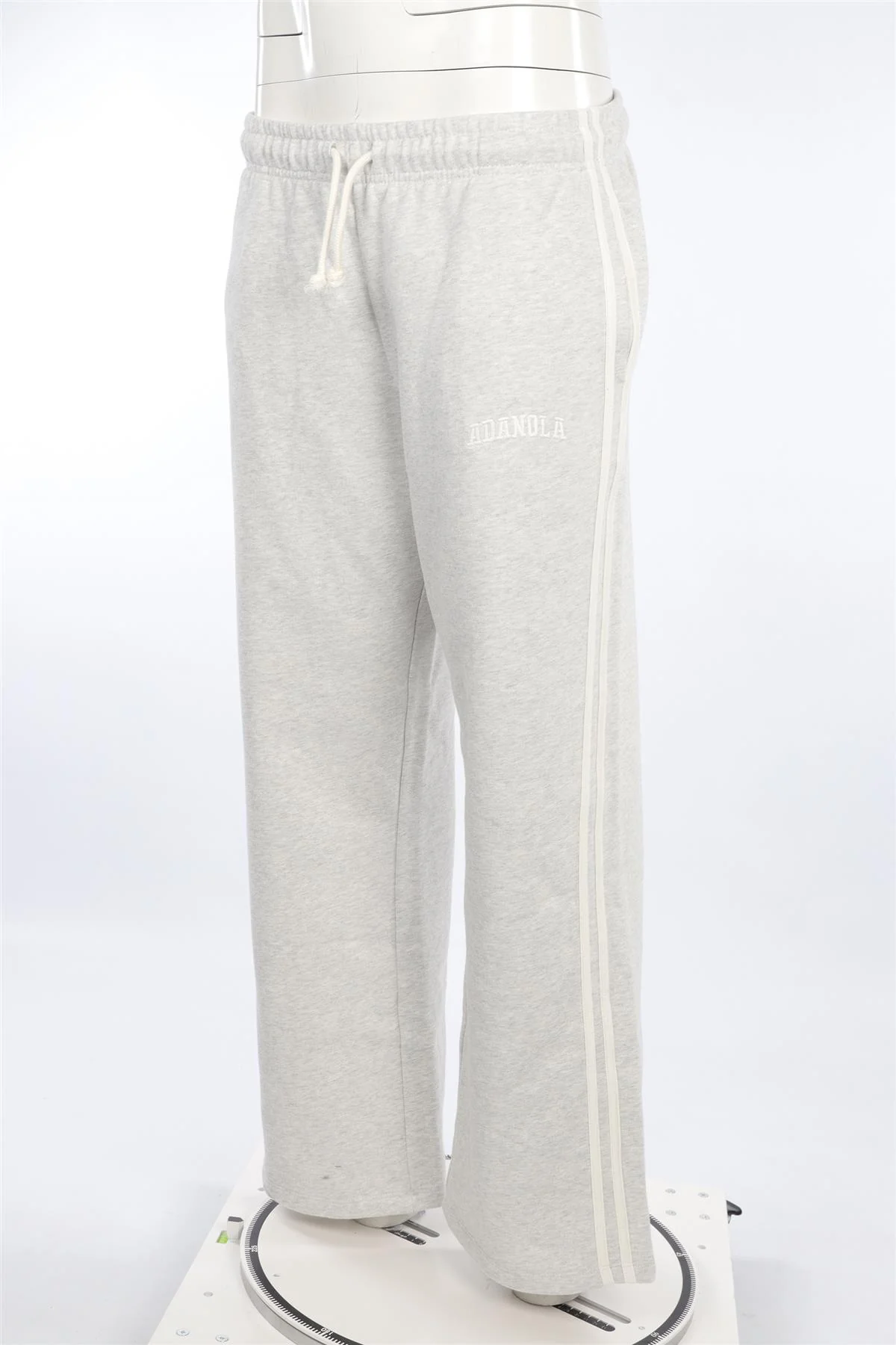 ADANOLA GREY COTTON TRACK PANTS MEDIUM - Image 3