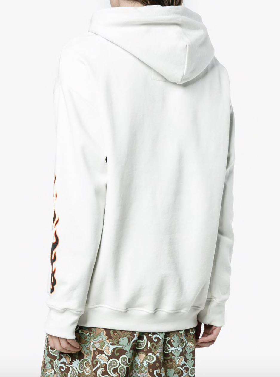 ADAPTATION FLAME LOGO EMBROIDERED HOODIE XSMALL - Image 2