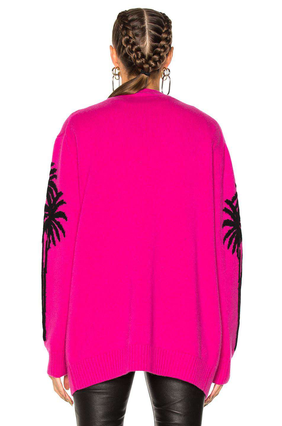 ADAPTATION PALM TREE CASHMERE CARDIGAN XSMALL - Image 2