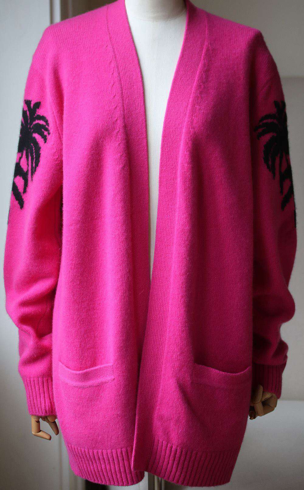 ADAPTATION PALM TREE CASHMERE CARDIGAN XSMALL - Image 3