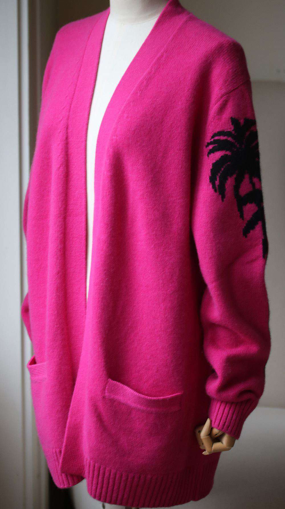 ADAPTATION PALM TREE CASHMERE CARDIGAN XSMALL - Image 4