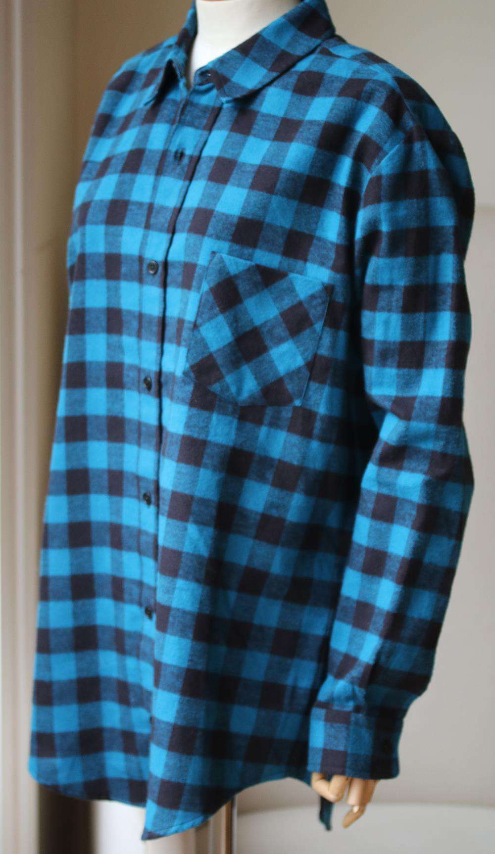 ADAPTATION WARREN LOTAS PLAID COTTON FLANNEL SHIRT SMALL - Image 3