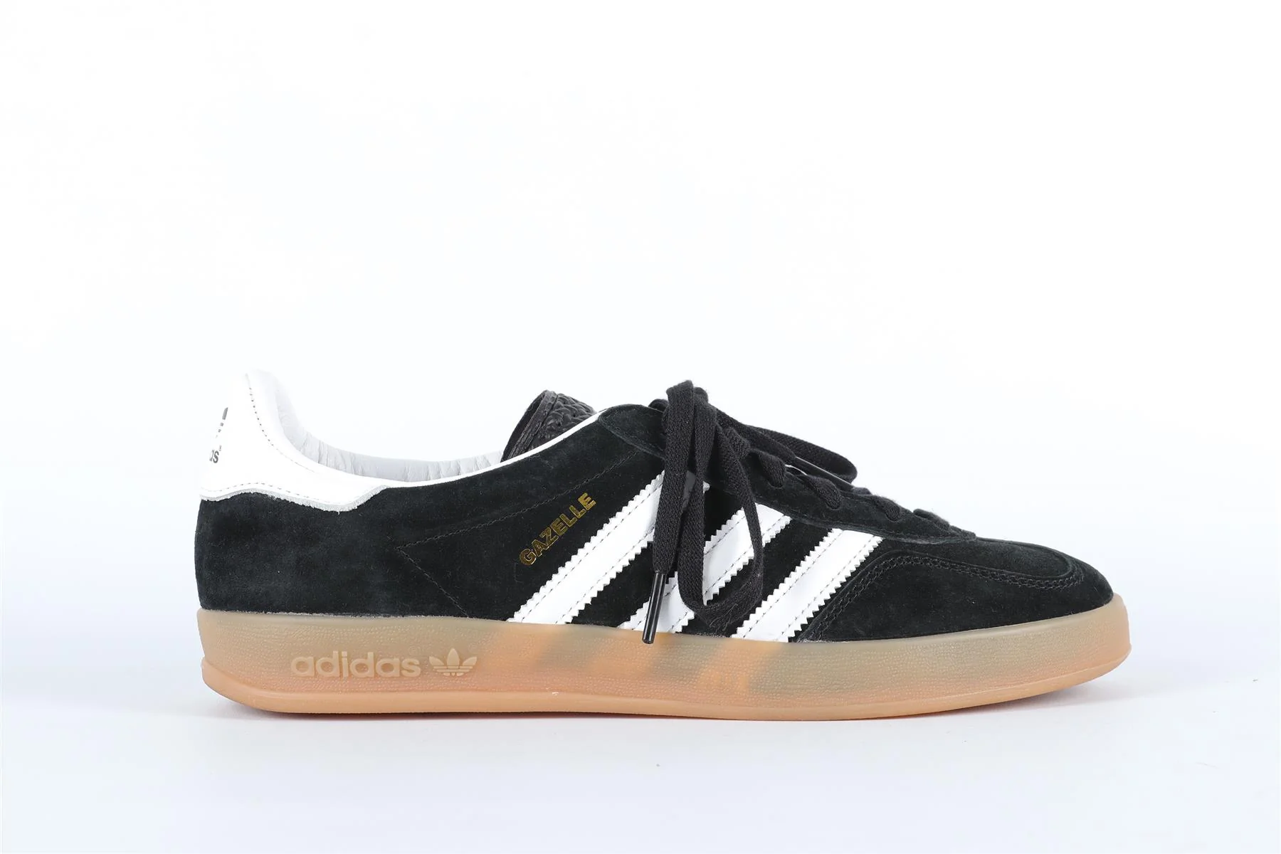 ADIDAS BLACK GAZELLE CORE BLACK SNEAKERS EU 38.5 UK 5.5 US 6 - Image 2