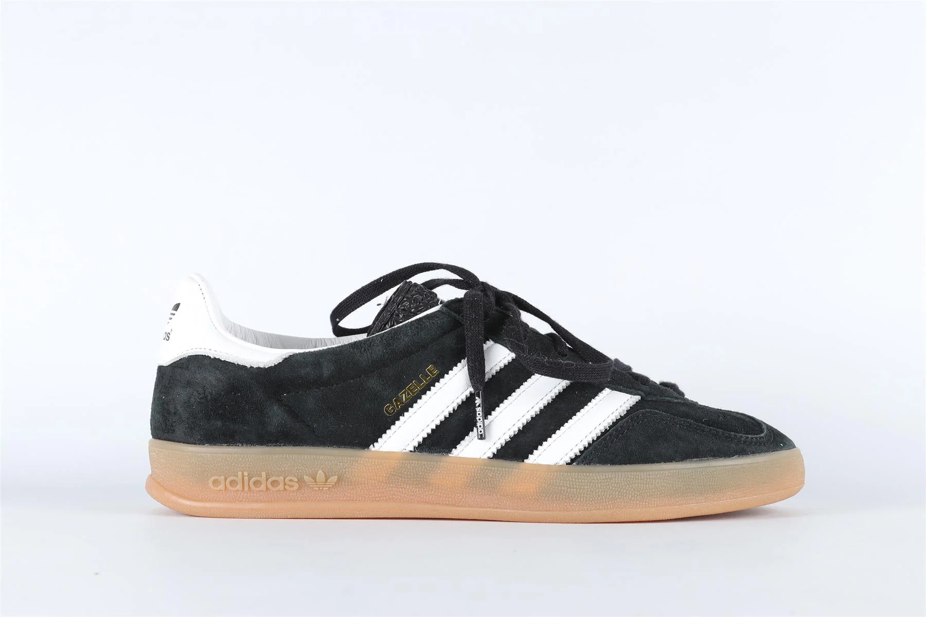 ADIDAS BLACK GAZELLE CORE BLACK WHITE SNEAKERS EU 39 1/3 UK 6 US 6.5 - Image 2