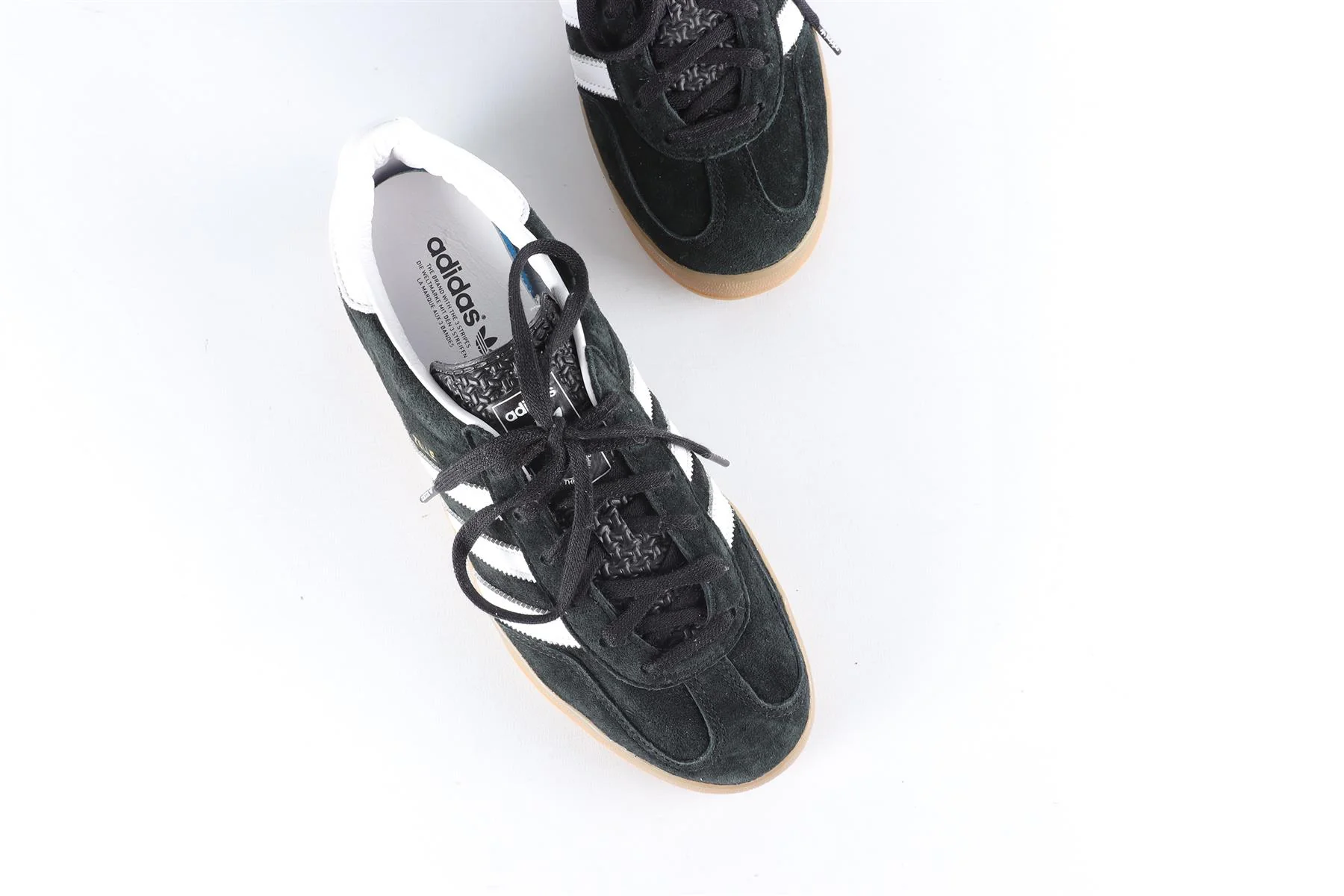 ADIDAS BLACK GAZELLE CORE BLACK WHITE SNEAKERS EU 39 1/3 UK 6 US 6.5 - Image 4