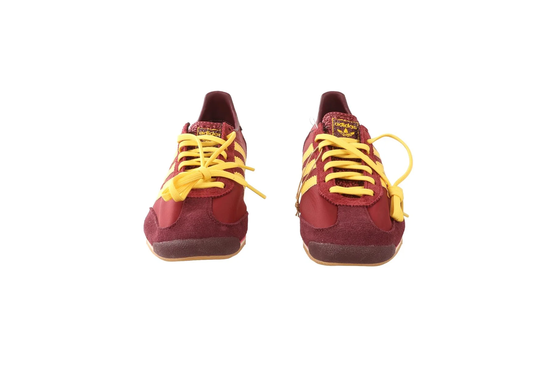 ADIDAS BURGUNDY SL 72 NOBLE MAROON SPRING YELLOW SNEAKERS EU 40 UK 6.5 US 8 - Image 3