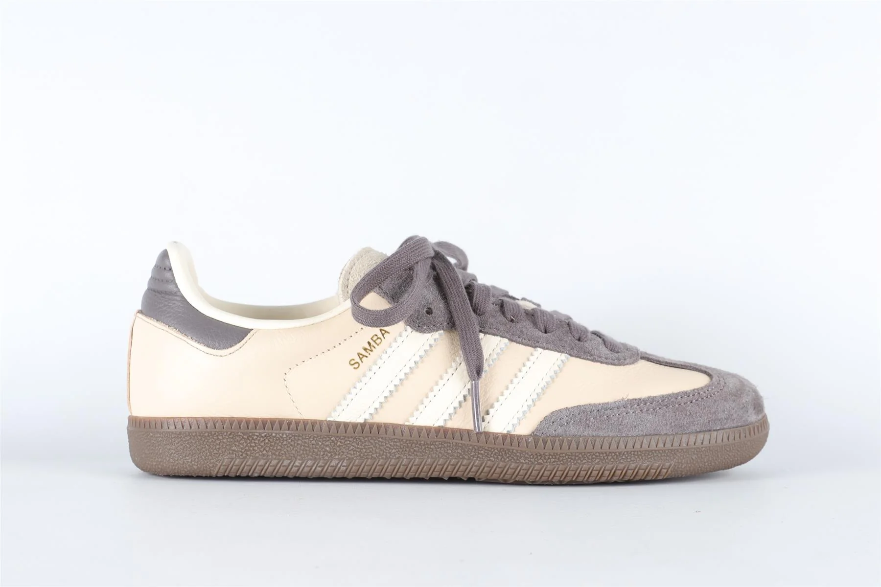 ADIDAS CREAM SAMBA CRYSTAL SAND CHARCOAL SNEAKERS EU 38 2/3 UK 5.5 US 7 - Image 2