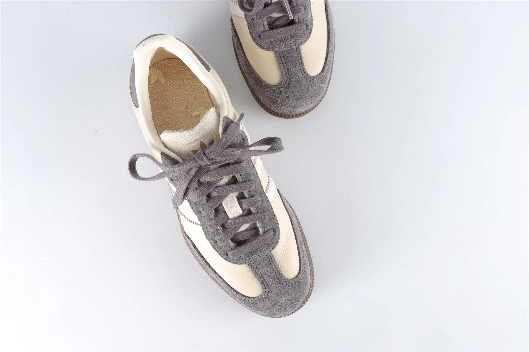 ADIDAS CREAM SAMBA CRYSTAL SAND CHARCOAL SNEAKERS EU 38 2/3 UK 5.5 US 7 - Image 4