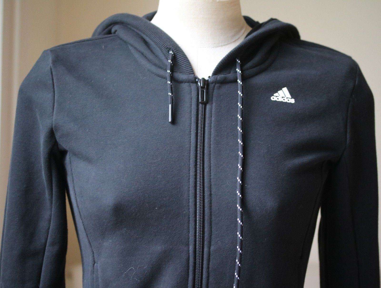 ADIDAS ESSENTIALS LINEAR FULL ZIP HOODIE XSMALL - Image 4