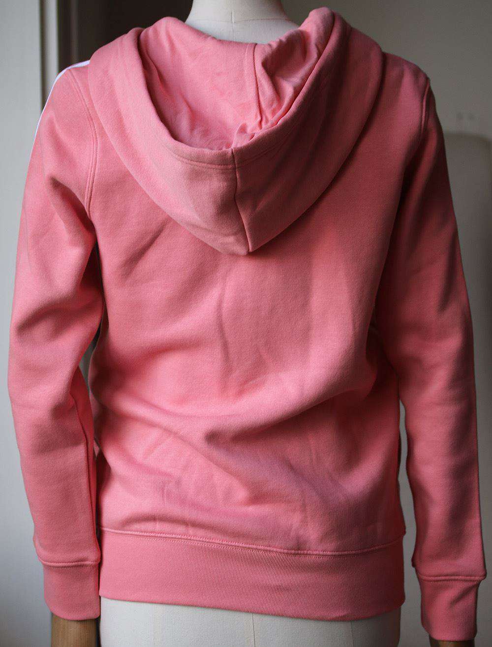 ADIDAS ORIGINALS 3 STRIPE ZIP UP HOODIE SMALL - Image 3