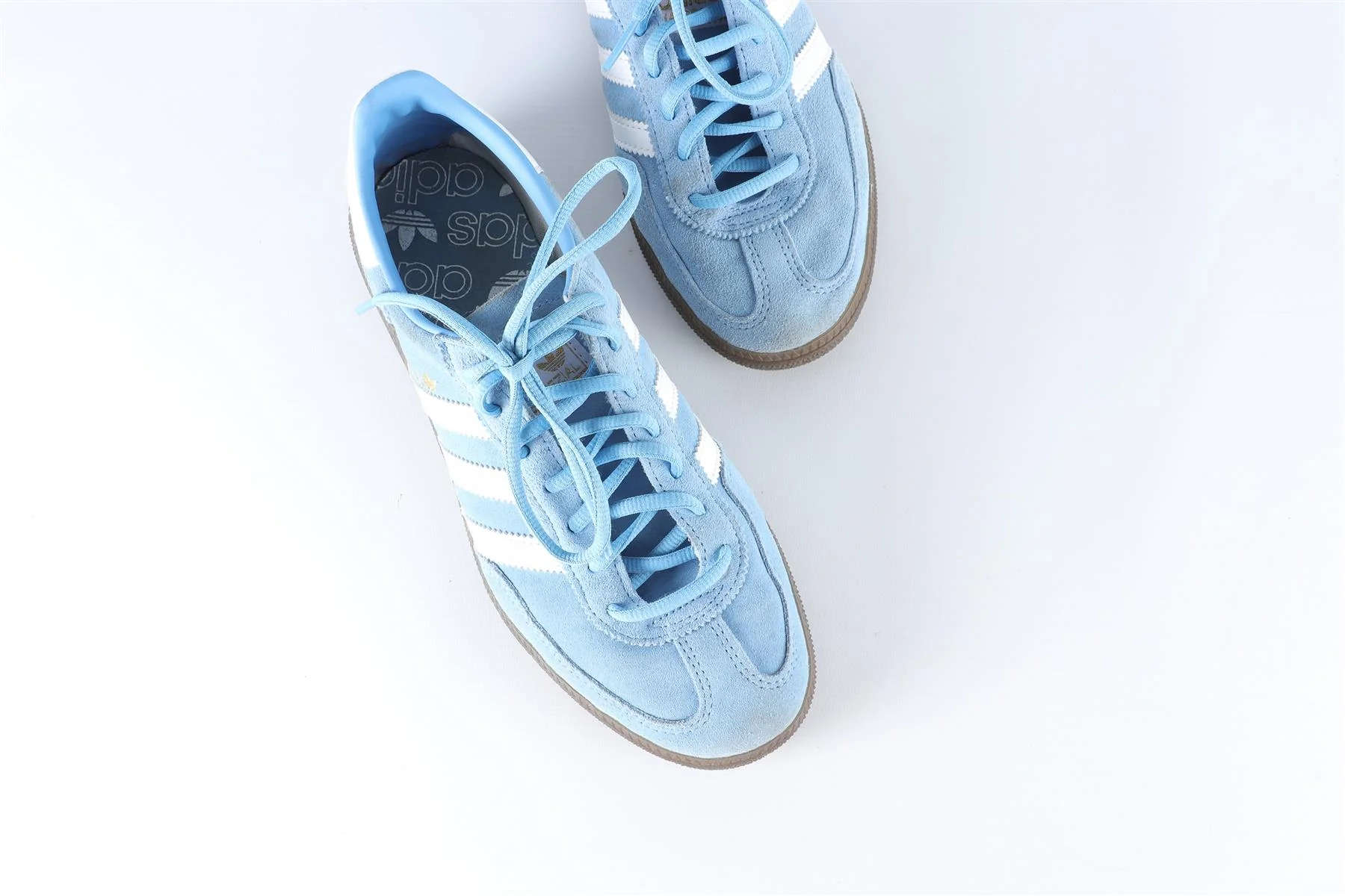ADIDAS ORIGINALS BLUE HANDBALL SPEZIAL SUEDE SNEAKERS EU 39 UK 6 US 9 - Image 4