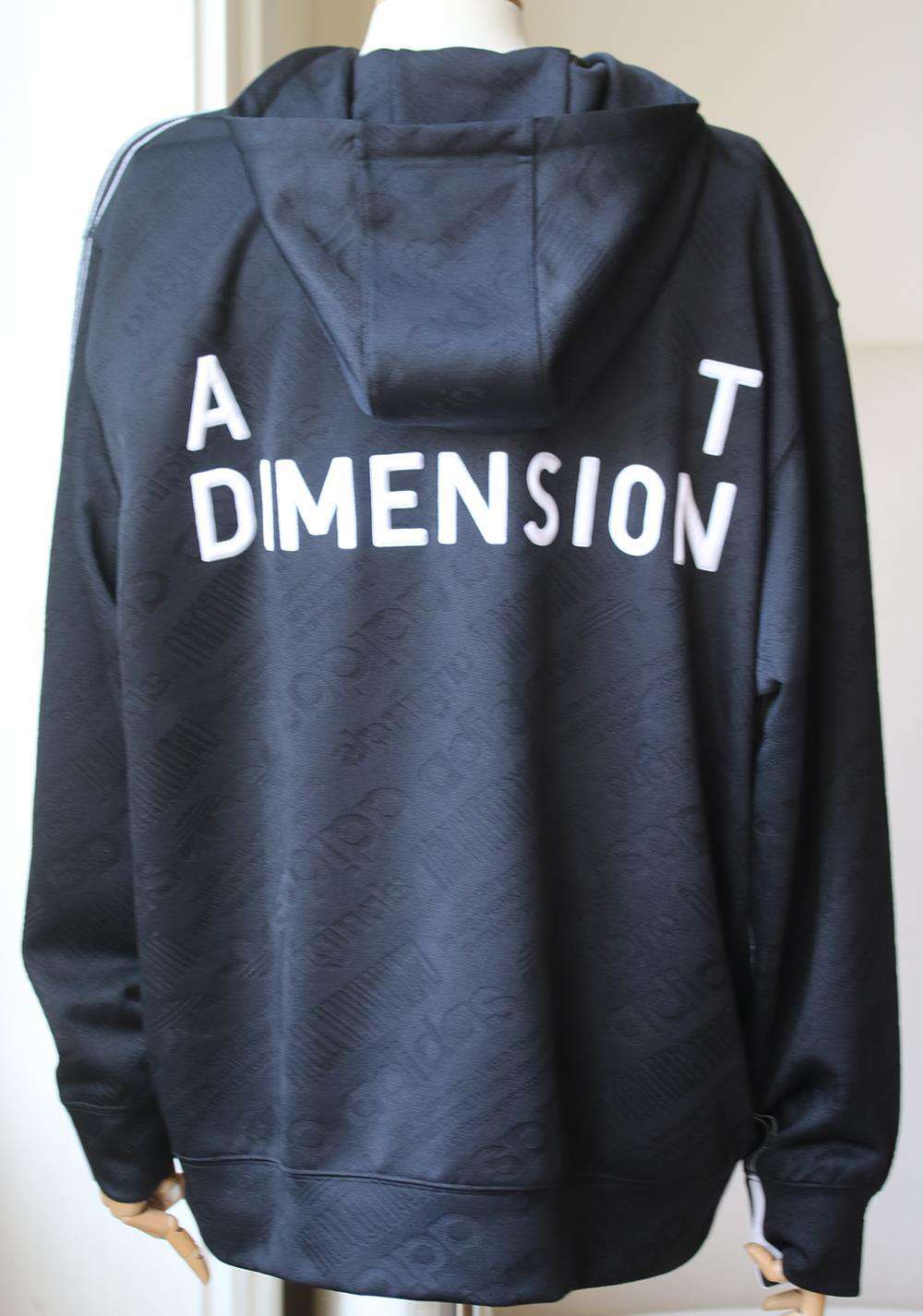 ADIDAS ORIGINALS BY ALEXANDER WANG JACQUARD HOODIE MEDIUM - Image 4