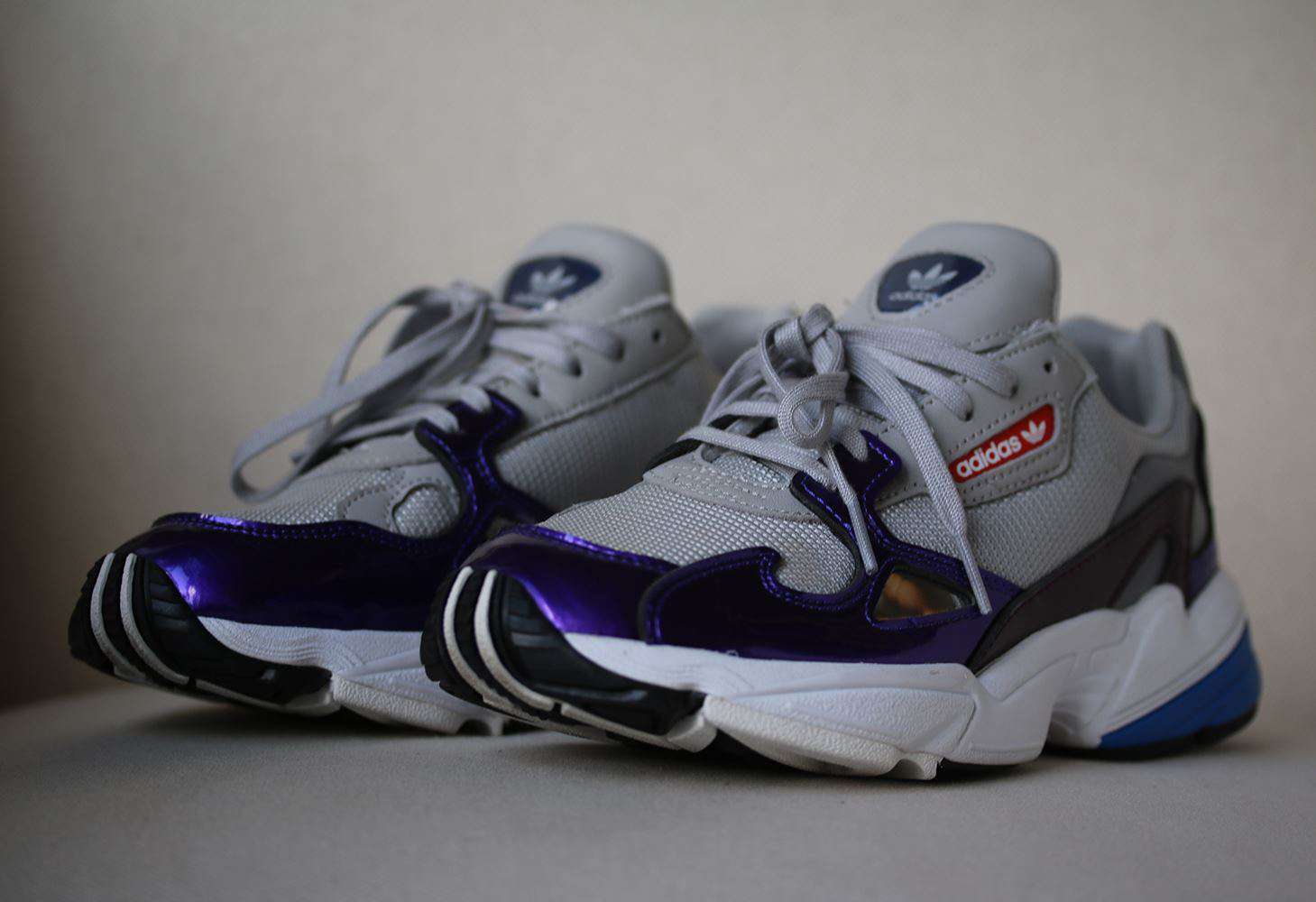 ADIDAS ORIGINALS FALCON RETRO SNEAKERS EU 38.5 UK 5.5 US 7 - Image 3
