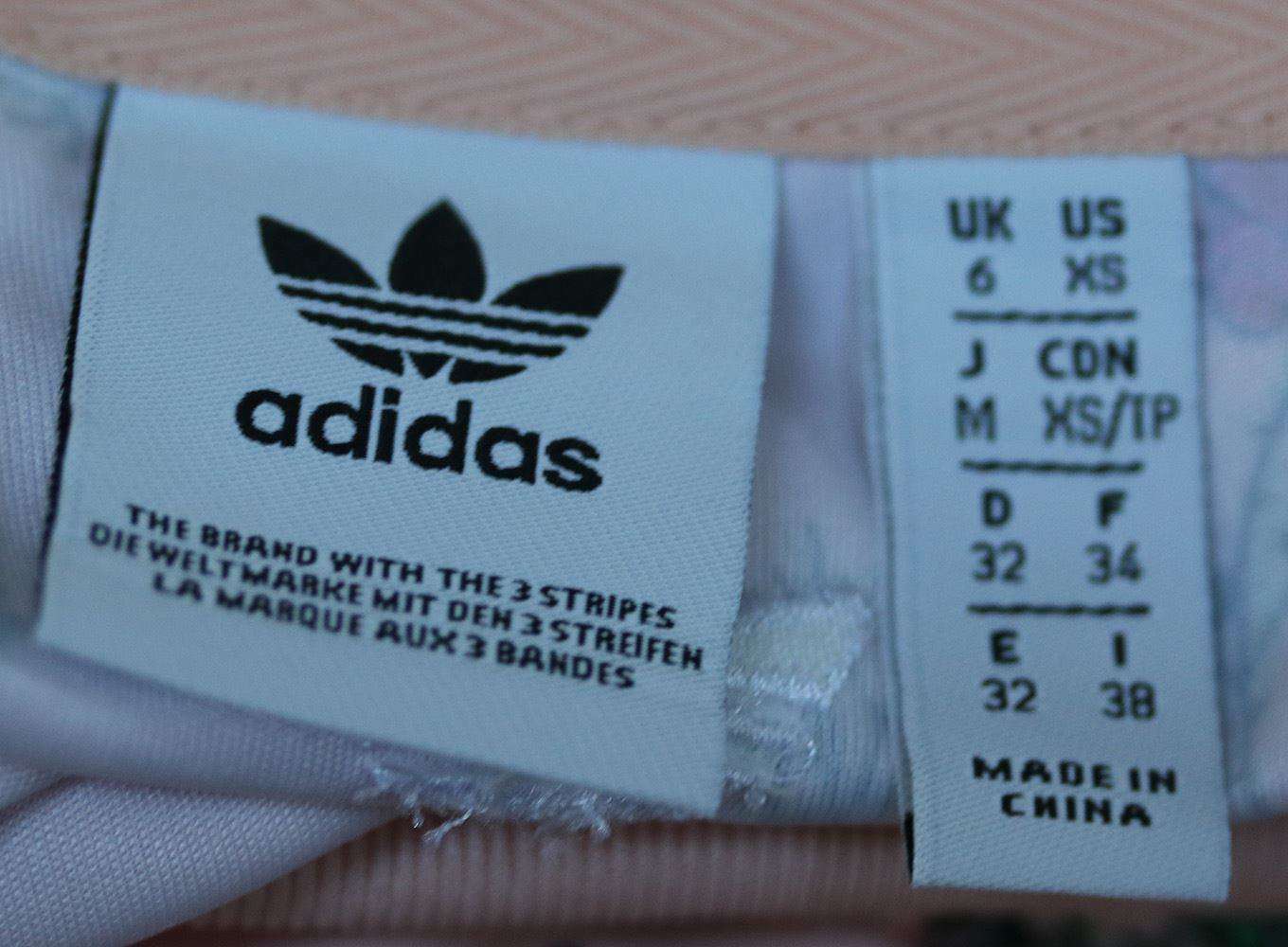ADIDAS ORIGINALS FLORAL PRINT T-SHIRT DRESS UK 6 - Image 6