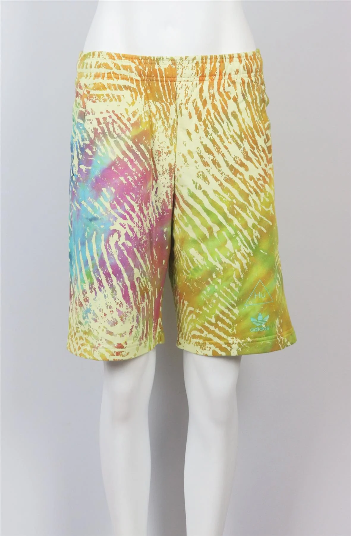 ADIDAS ORIGINALS + PHARRELL WILLIAMS TIE DYED COTTON JERSEY SHORTS 2XSMALL - Image 2