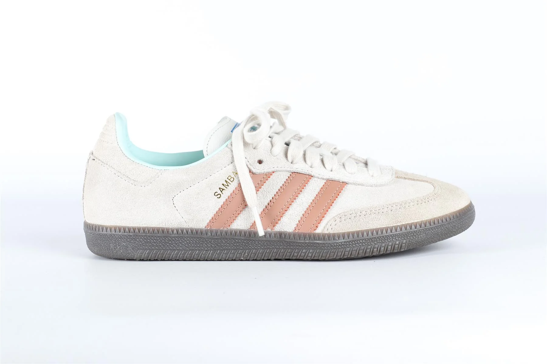ADIDAS ORIGINALS SAMBA CRYSTAL WHITE/CLAY STRATA/GUM SUEDE SNEAKERS EU 39  ⅓ UK 6 US 6.5 - Image 2