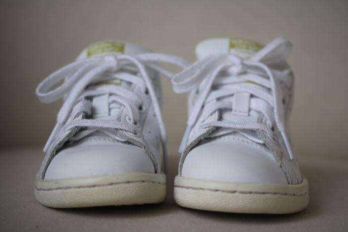 ADIDAS ORIGINALS STAN SMITH KIDS WHITE TRAINERS EU 28 UK 10 - Image 2