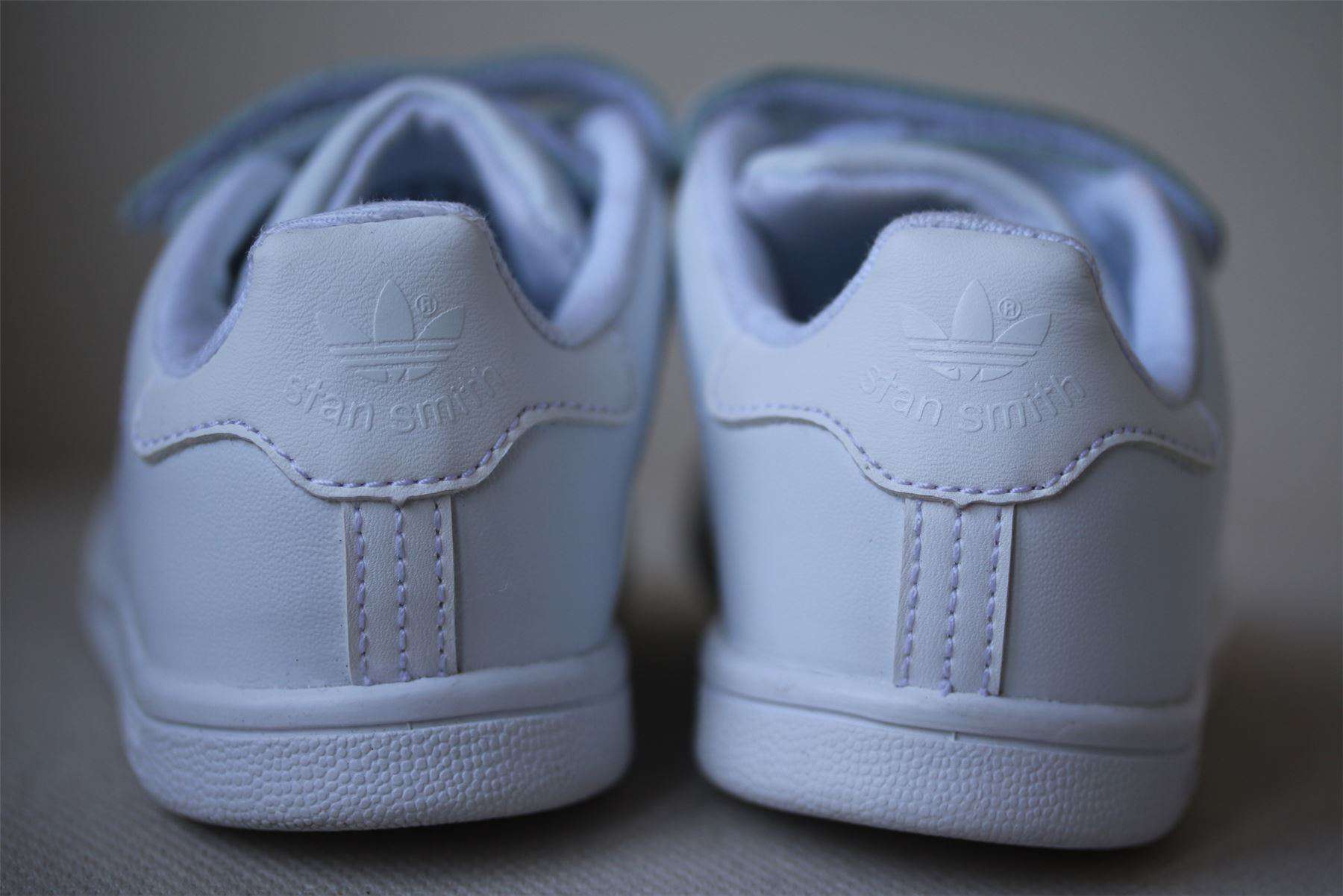ADIDAS ORIGINALS STAN SMITH WHITE TRAINERS EU 23 UK 6 - Image 2