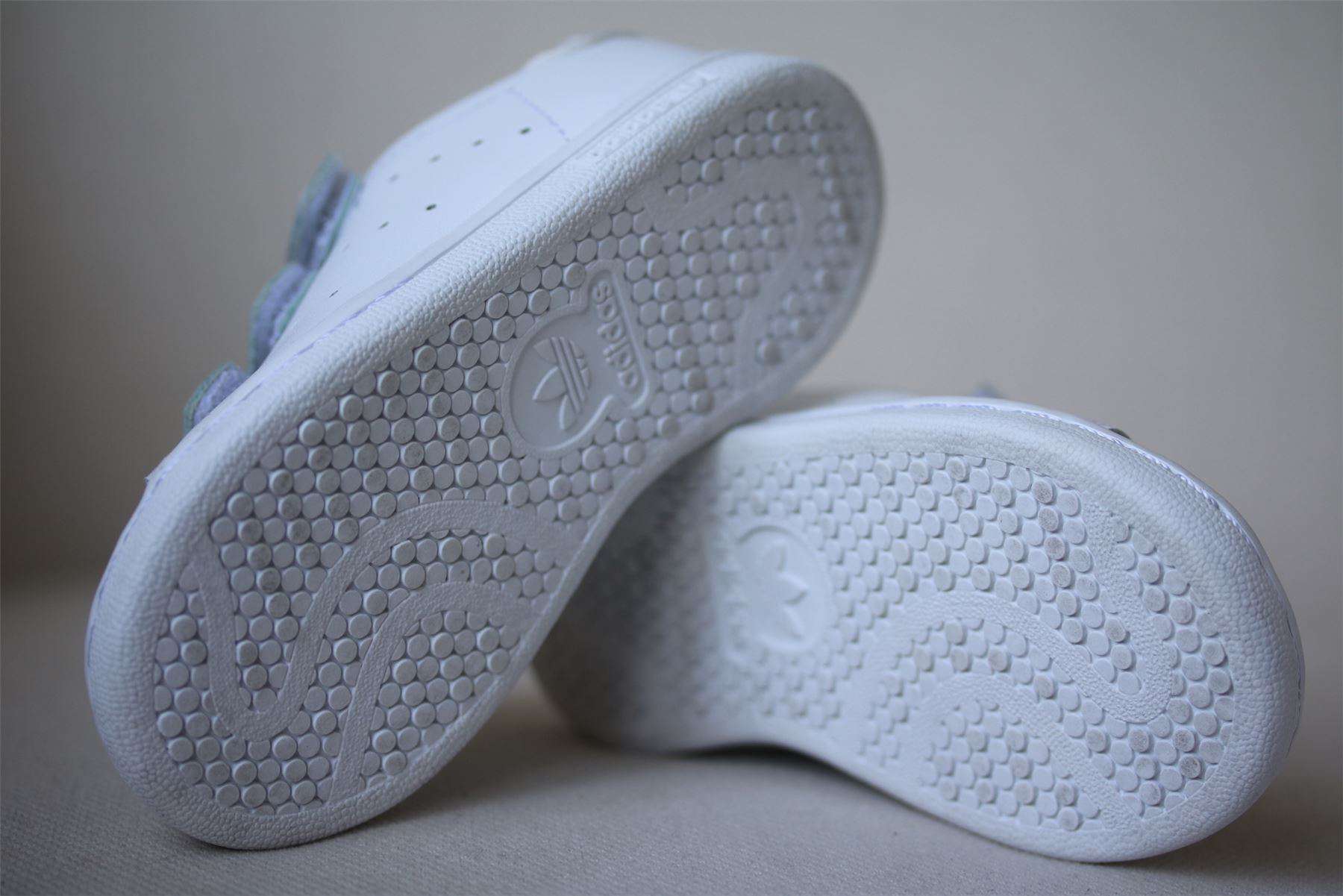 ADIDAS ORIGINALS STAN SMITH WHITE TRAINERS EU 24 UK 7 - Image 2