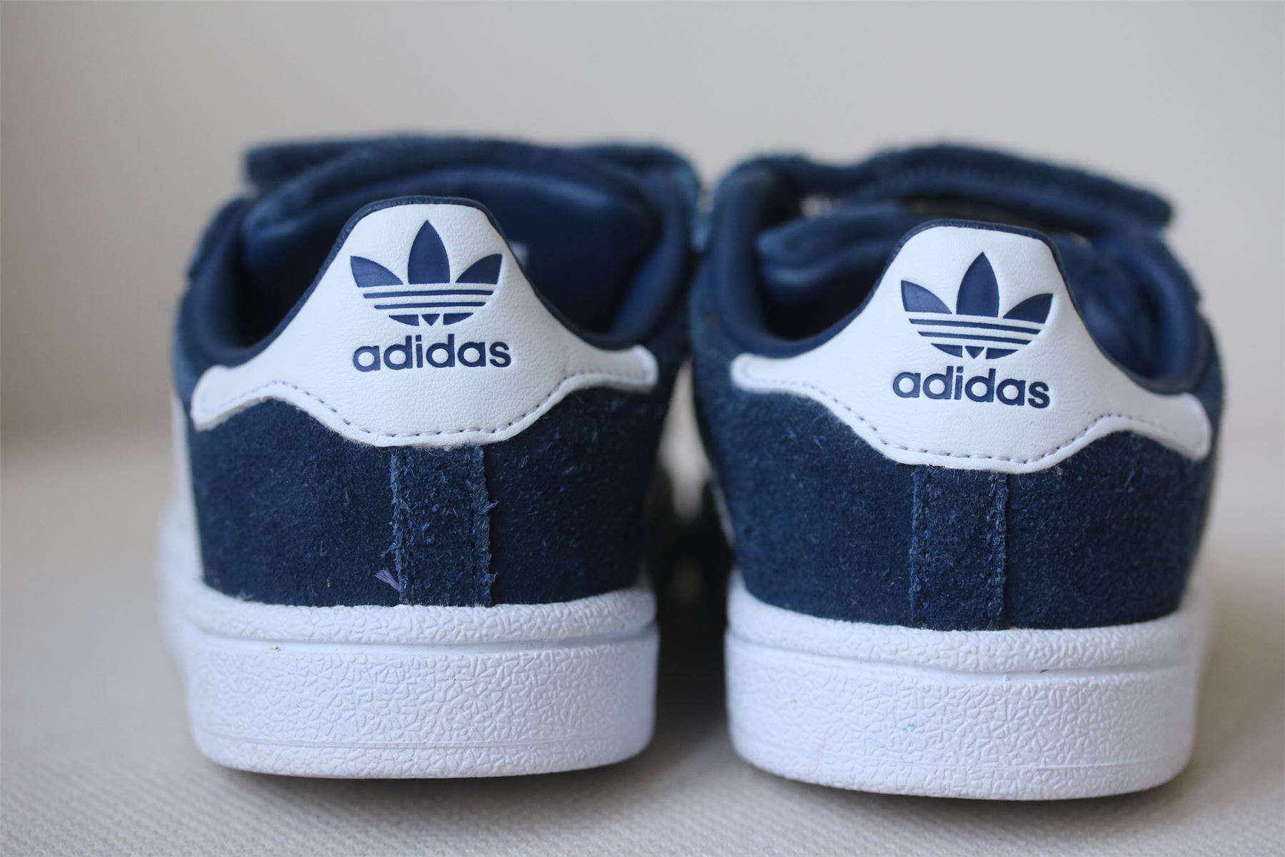 ADIDAS ORIGINALS SUPERSTAR KIDS BLUE TRAINERS EU 21 UK 5 - Image 3