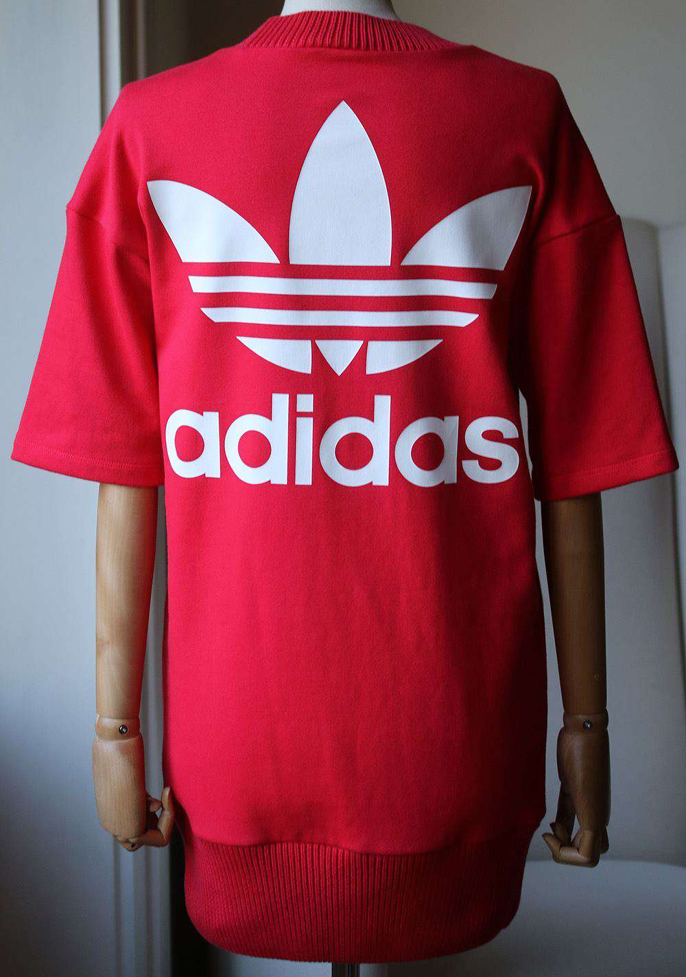 ADIDAS ORIGINALS TREFOIL SHORT SLEEVE DRESS UK 6 - Image 3