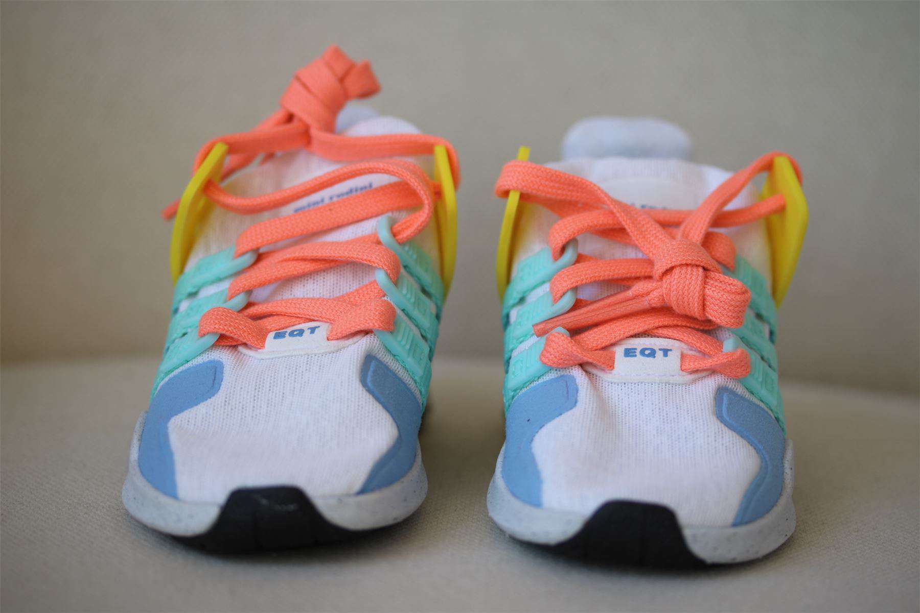 ADIDAS ORIGINALS X MINI RODINI WHITE TEXTILE TRAINERS EU 25 UK 7.5K US 8K - Image 3
