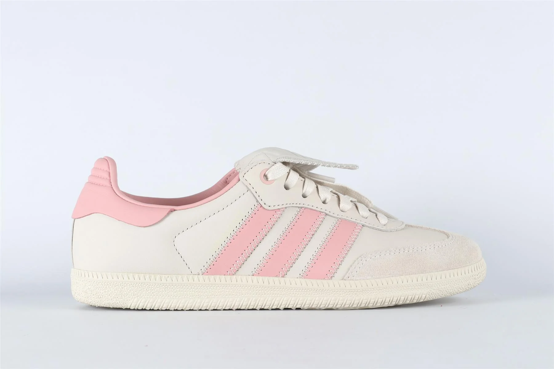 ADIDAS + PHARRELL WILLIAMS HUMANRACE GREY SAMBA ALUMINIUM WONDER MAUVE SNEAKERS EU 40 2/3 UK 7 US 7.5 - Image 2