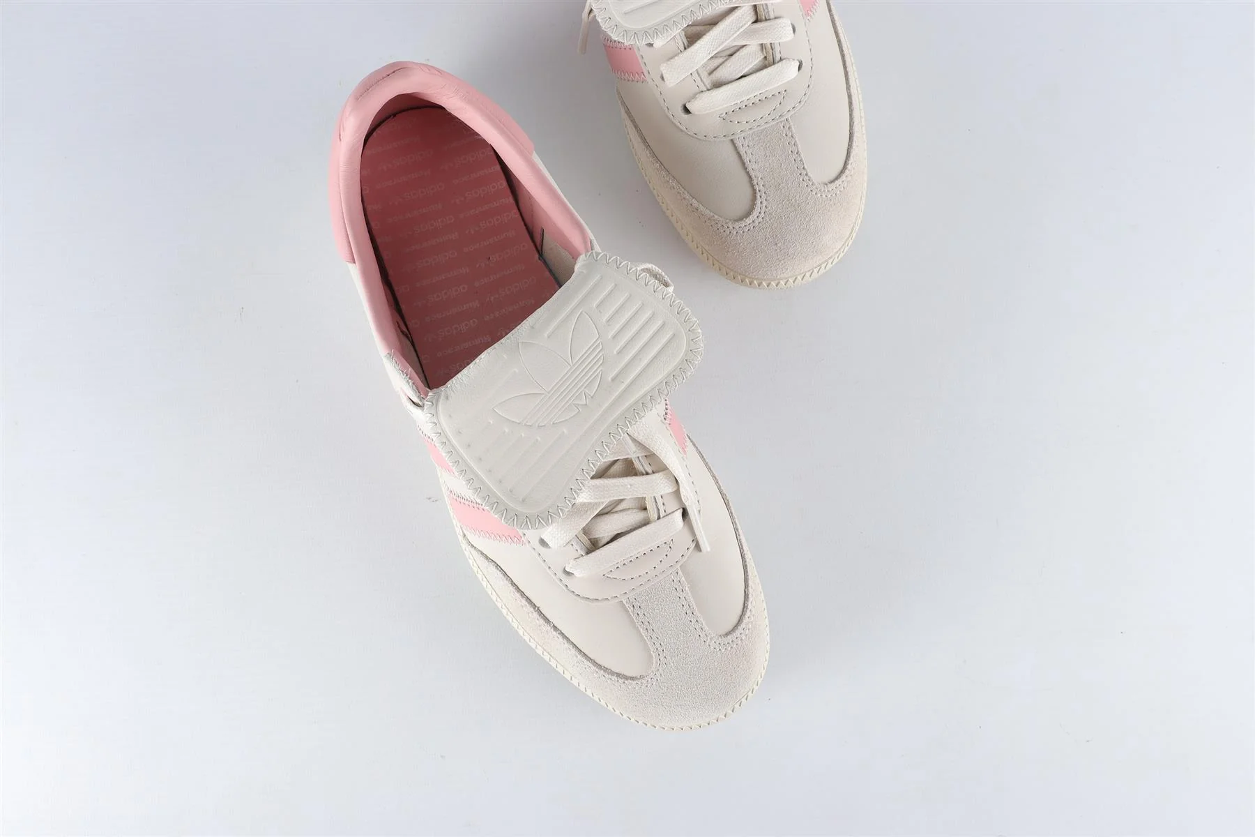 ADIDAS + PHARRELL WILLIAMS HUMANRACE GREY SAMBA ALUMINIUM WONDER MAUVE SNEAKERS EU 40 2/3 UK 7 US 7.5 - Image 4
