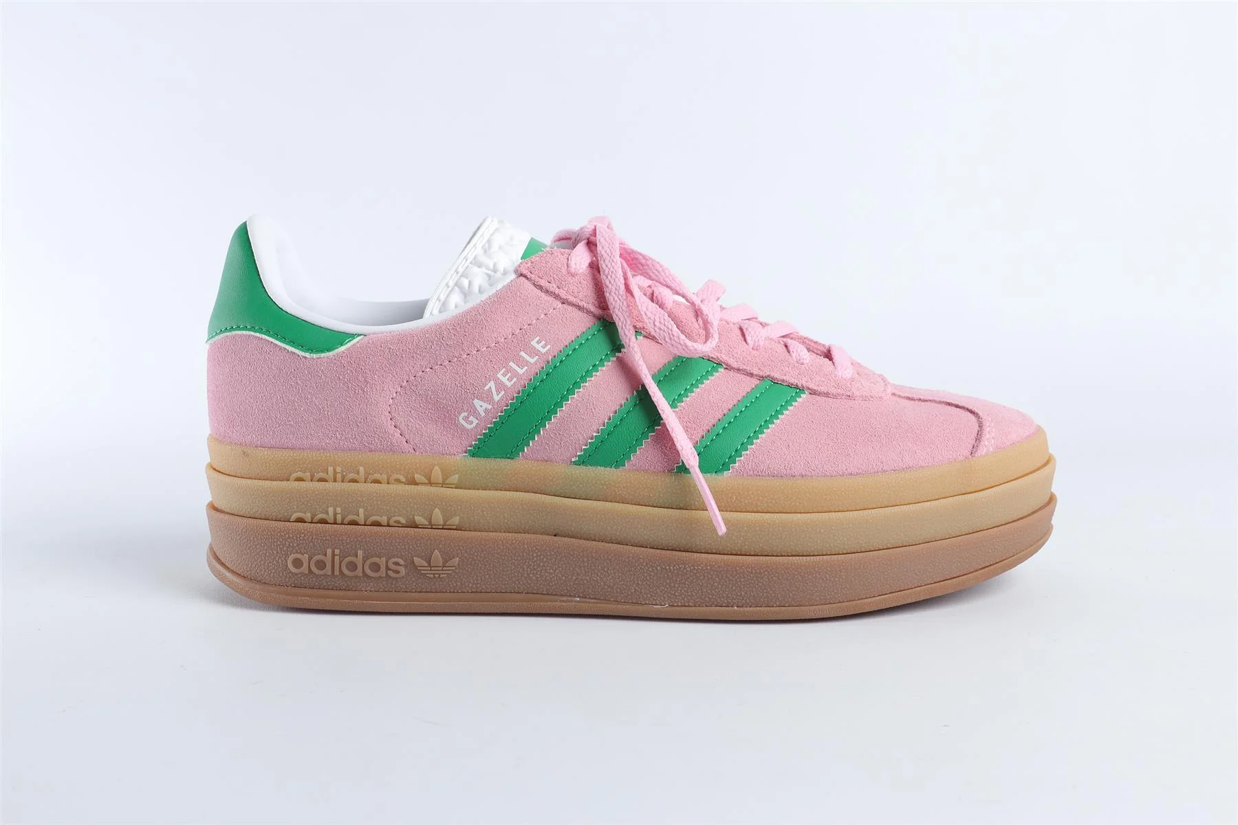 ADIDAS PINK GAZELLE BOLD 'TRUE PINK GREEN' SNEAKERS EU 38.5 UK 5 US 7 - Image 2