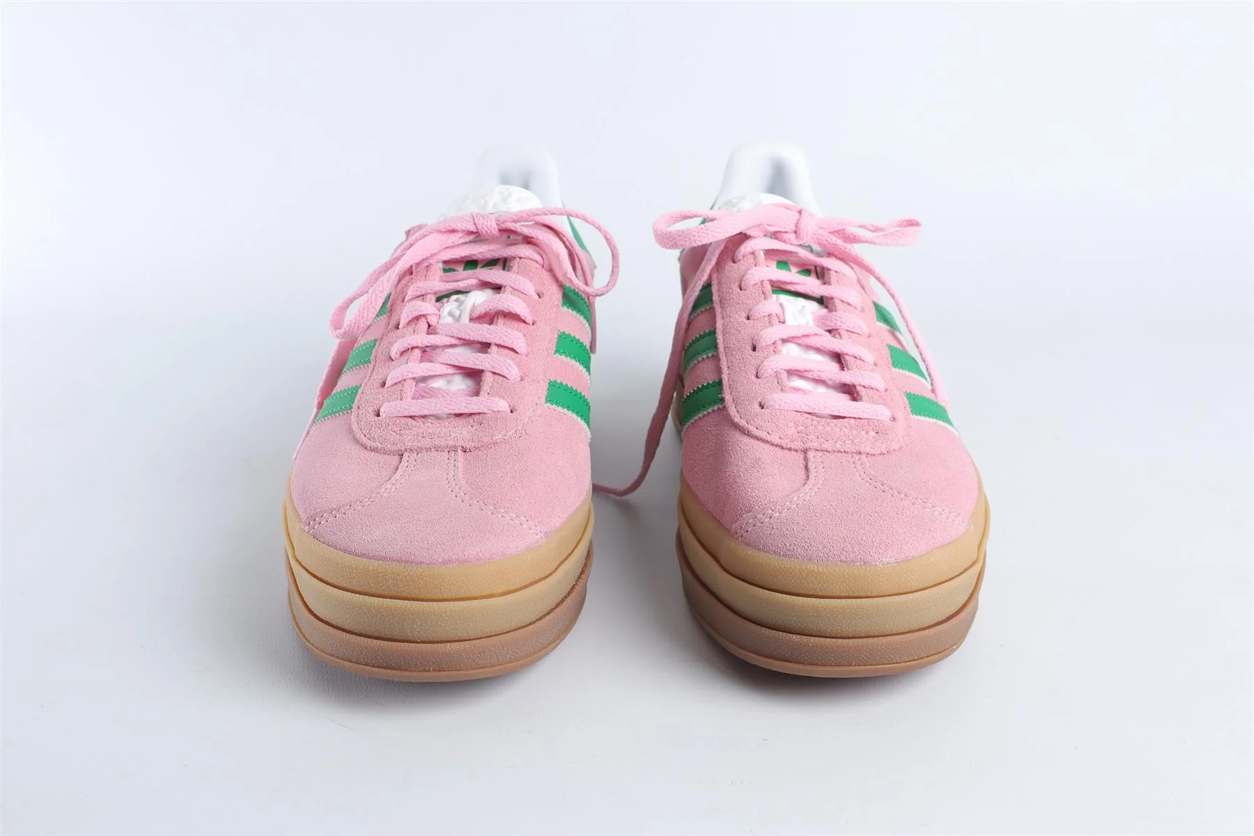 ADIDAS PINK GAZELLE BOLD 'TRUE PINK GREEN' SNEAKERS EU 38.5 UK 5 US 7 - Image 3