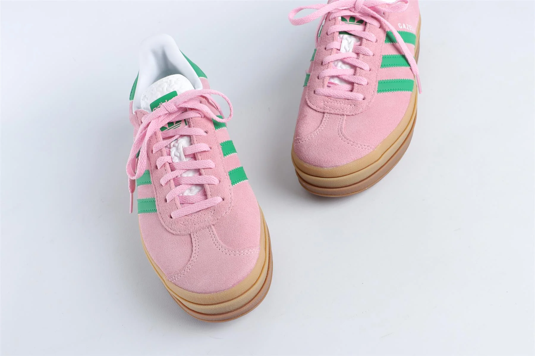 ADIDAS PINK GAZELLE BOLD 'TRUE PINK GREEN' SNEAKERS EU 38.5 UK 5 US 7 - Image 4