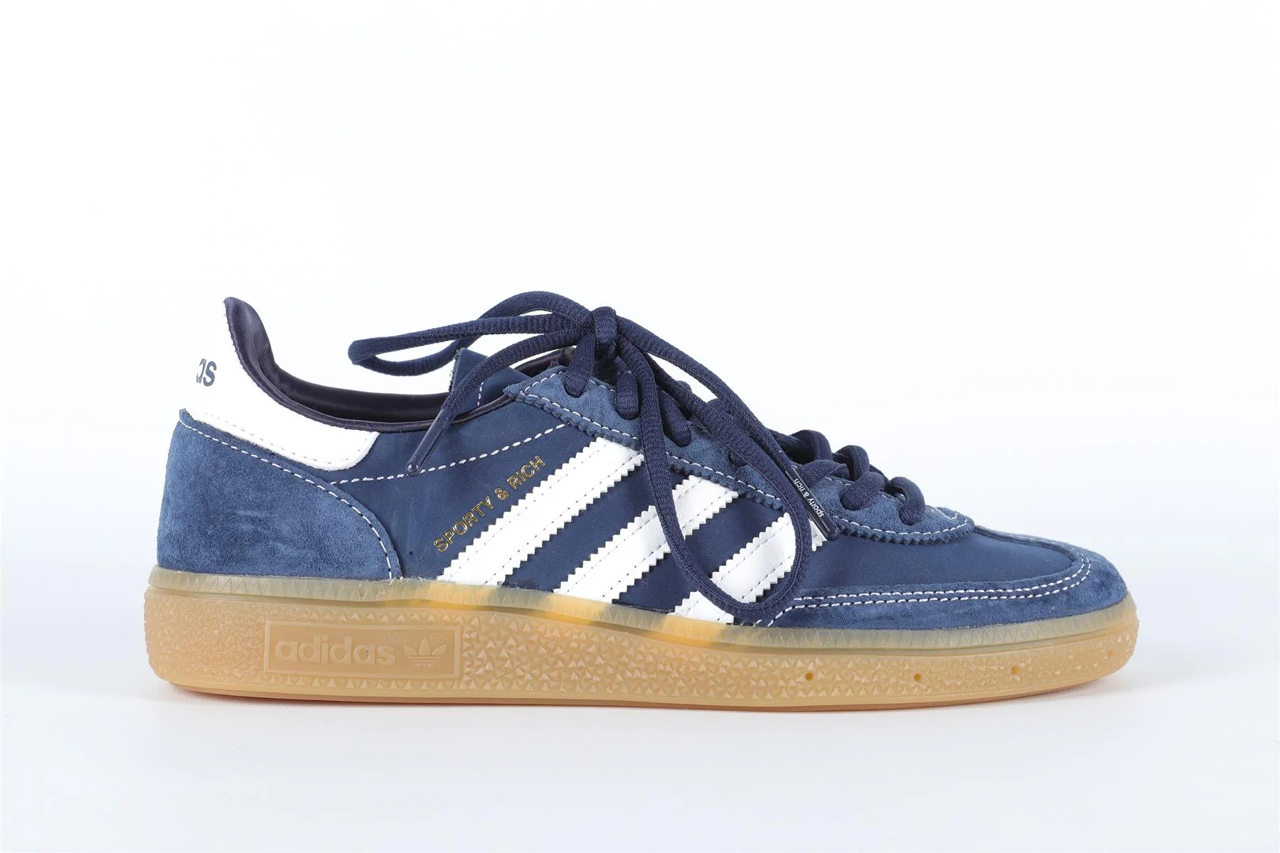 ADIDAS + SPORTY & RICH BLUE HANDBALL SPEZIAL NIGHT INDIGO SNEAKERS EU 38 UK 5 US 5.5 - Image 2