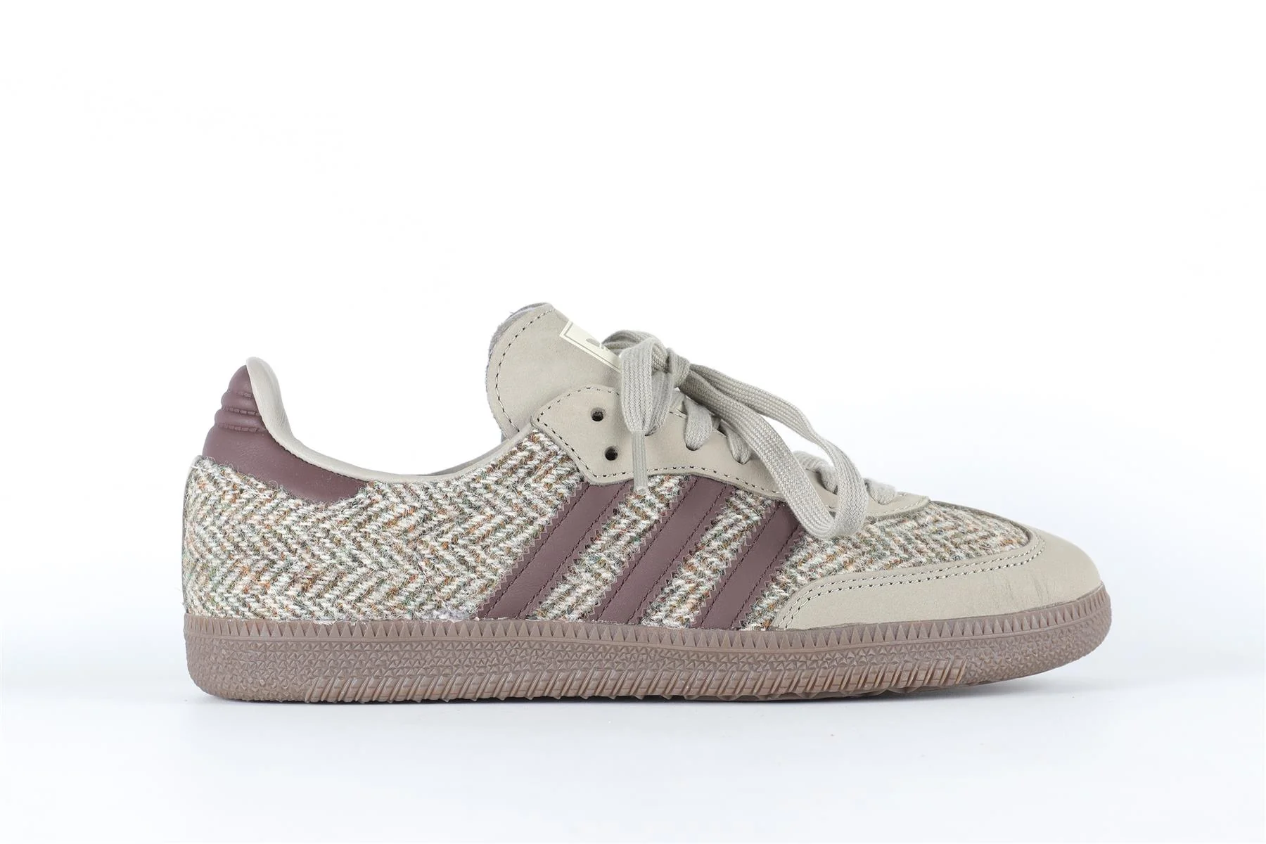 ADIDAS TAUPE SAMBA TWEED PACK WONDER BEIGE SNEAKERS EU 38.5 UK 5.5 US 8.5 - Image 2