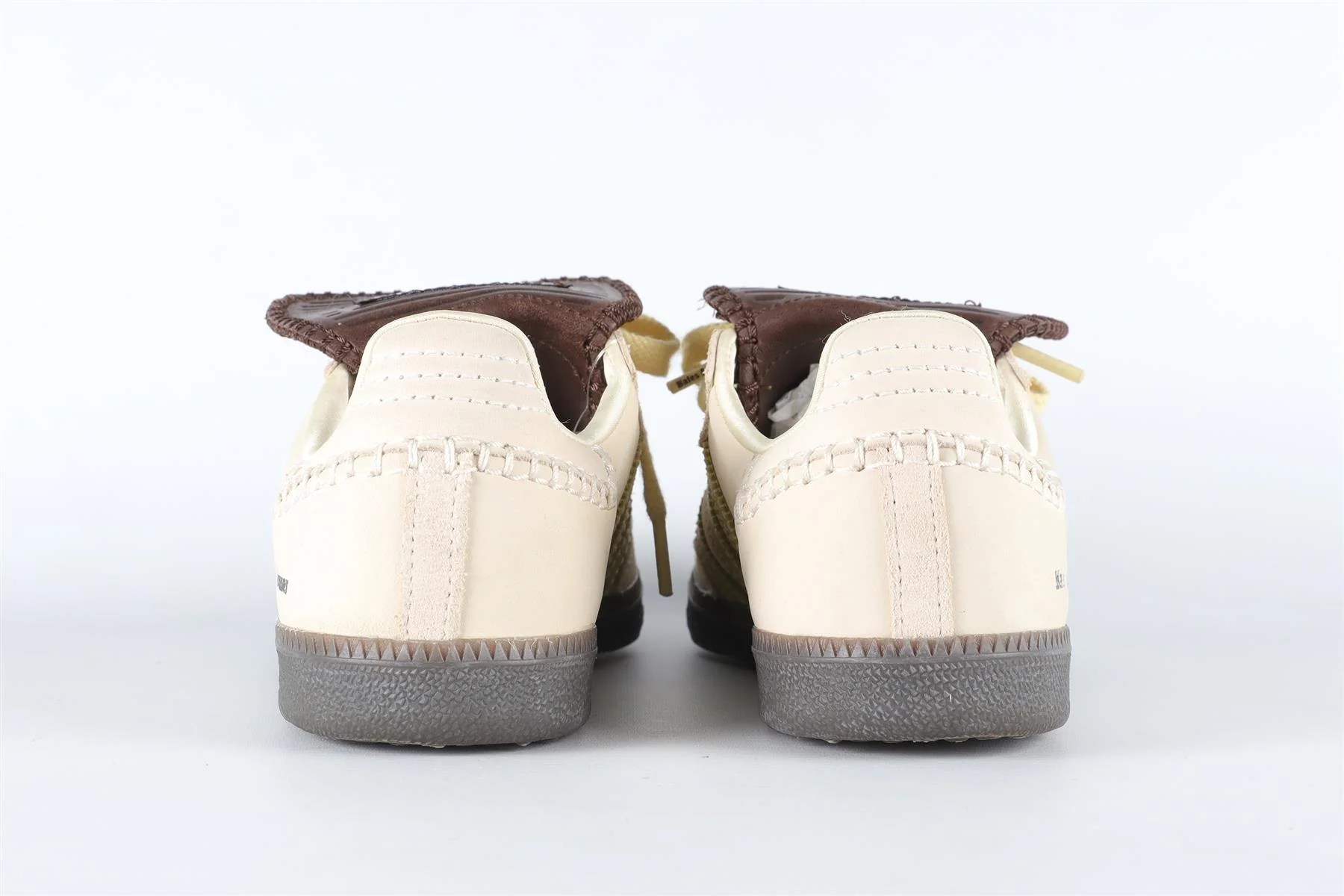 ADIDAS + WALES BONNER BEIGE SAMBA CREAM YELLOW SNEAKERS EU 40 UK 6.5 US 7 - Image 5