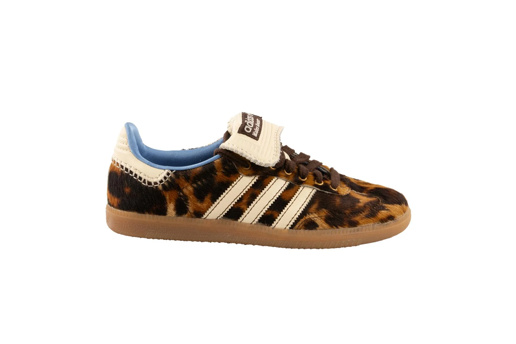 ADIDAS + WALES BONNER BROWN SAMBA LEOPARD SNEAKERS EU 40 UK 7 US 10 - Image 2