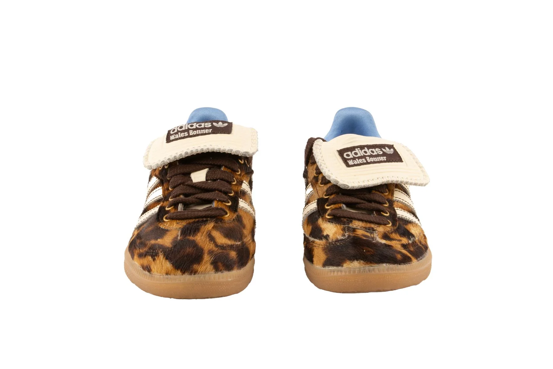 ADIDAS + WALES BONNER BROWN SAMBA LEOPARD SNEAKERS EU 40 UK 7 US 10 - Image 3